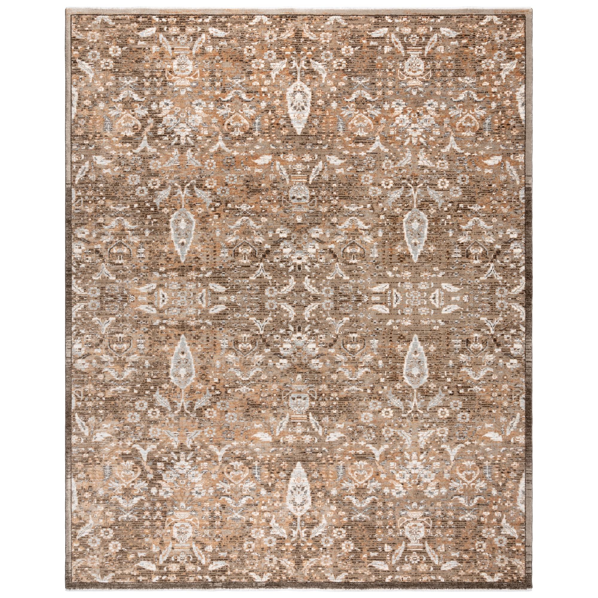 Damita Gavi Traditional Moroccan Brown/Tan/Beige/Ivory Polypropylene Area Rug