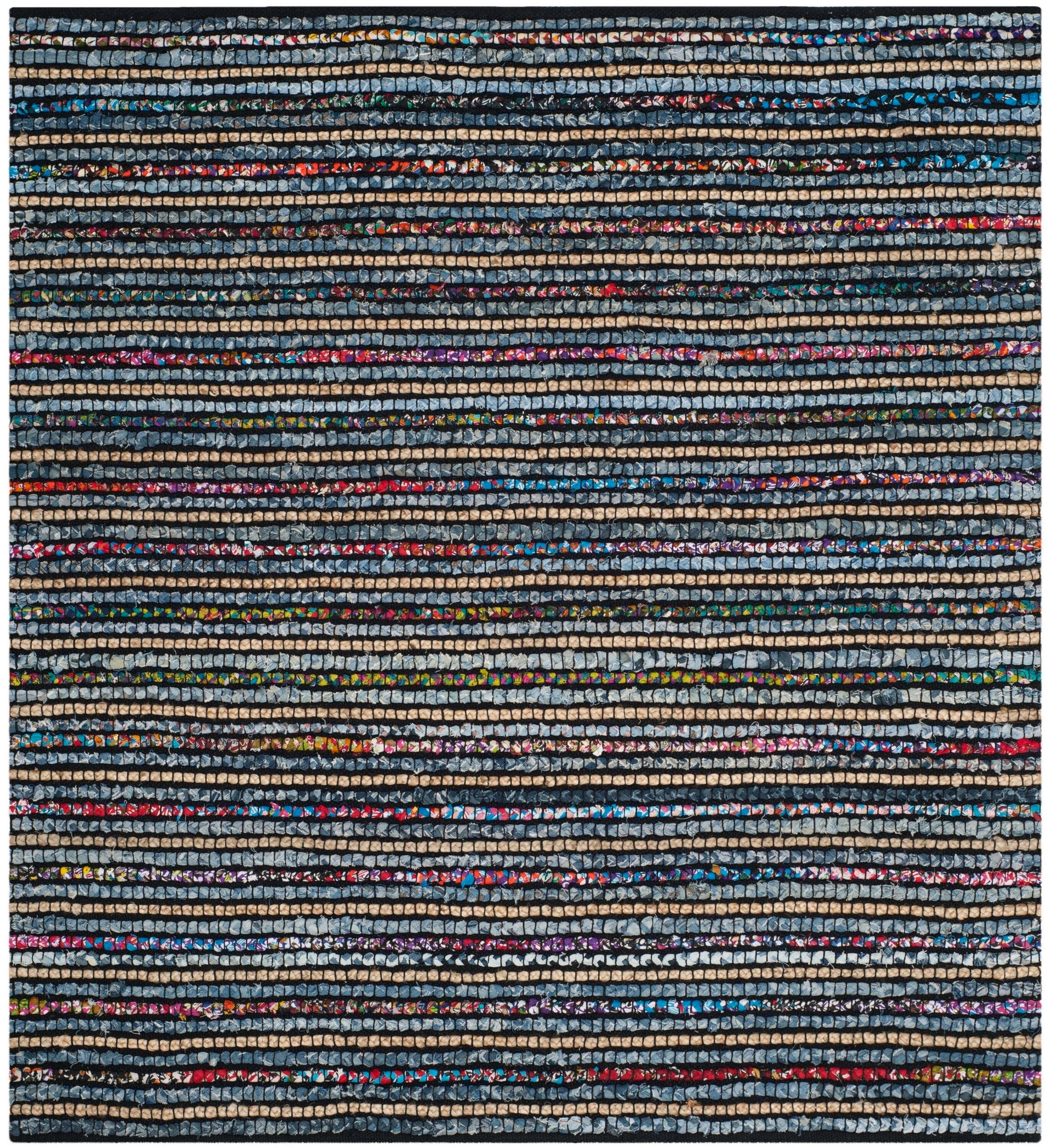 Cape Cod CAP364 Hand Woven Area Rug - Multi/Natural - 6'x6' - Safavieh.