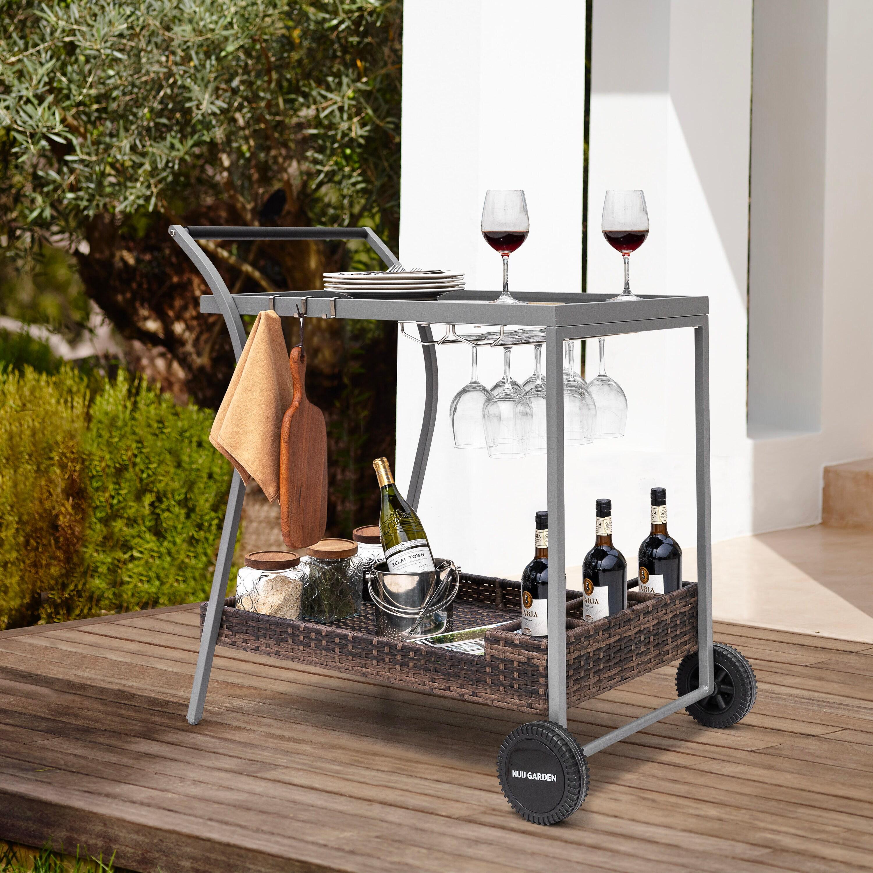 NUU GARDEN Metal Bar Cart