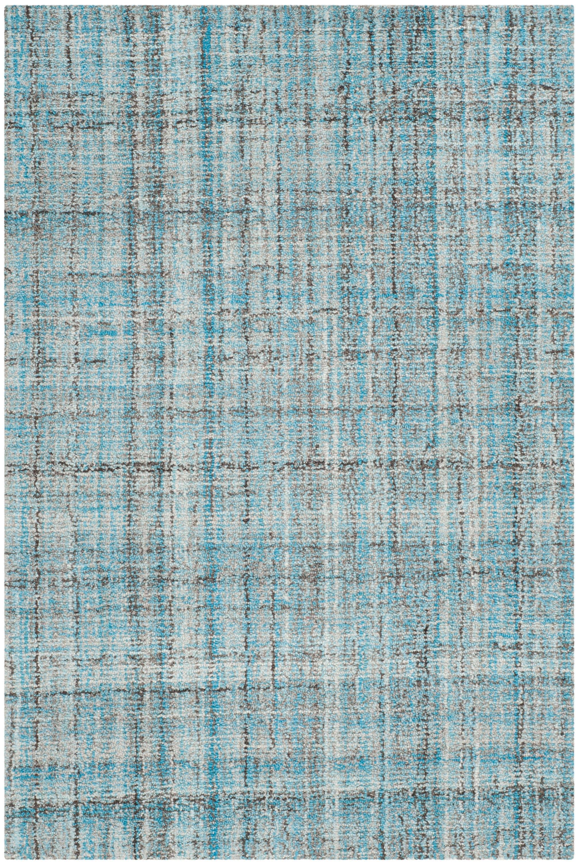 Abstract ABT141 Handmade Indoor Accent Rug - Blue/Multi - 3'x5' - Safavieh