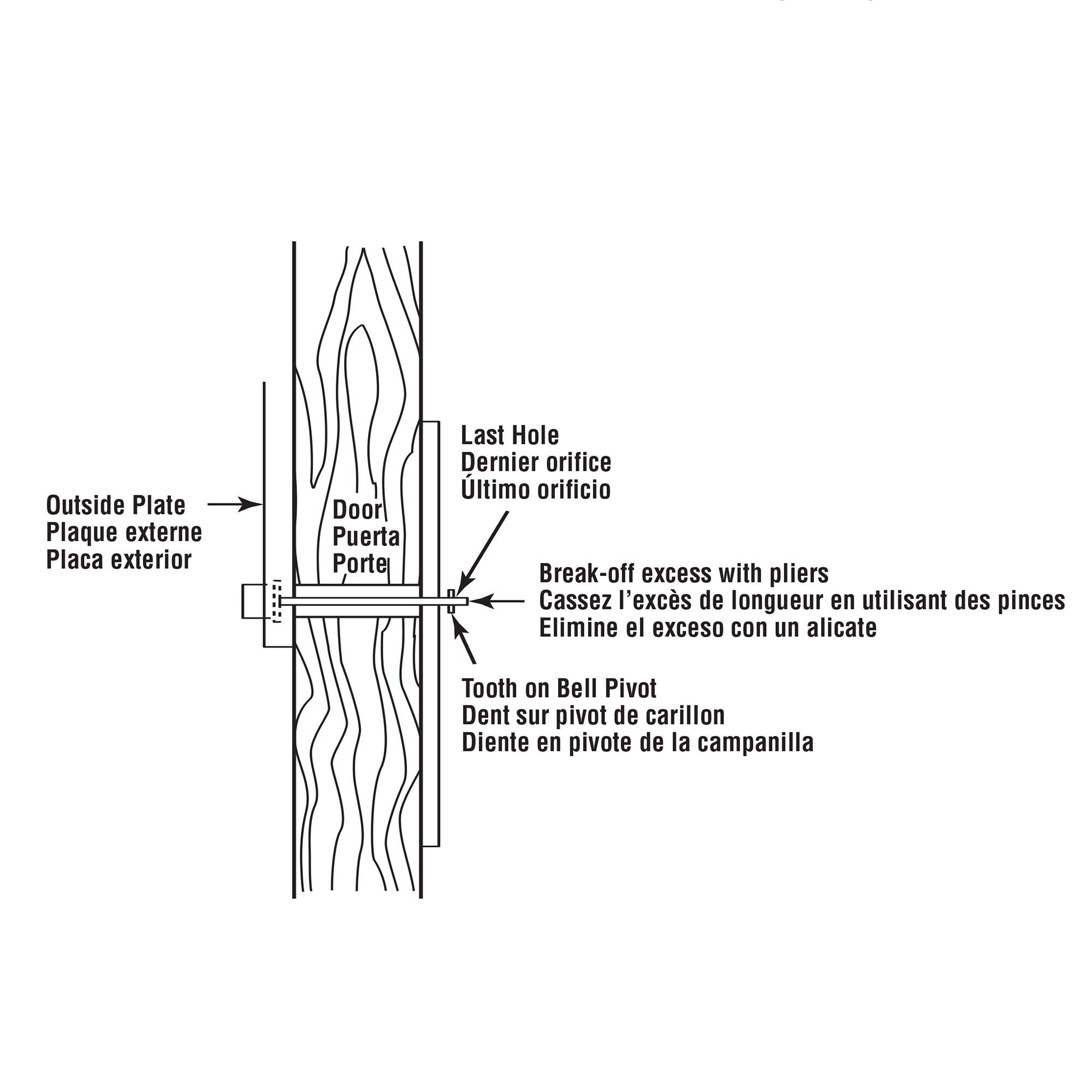Prime-Line 200 Degree Door Viewer and Chime (Single Pack)