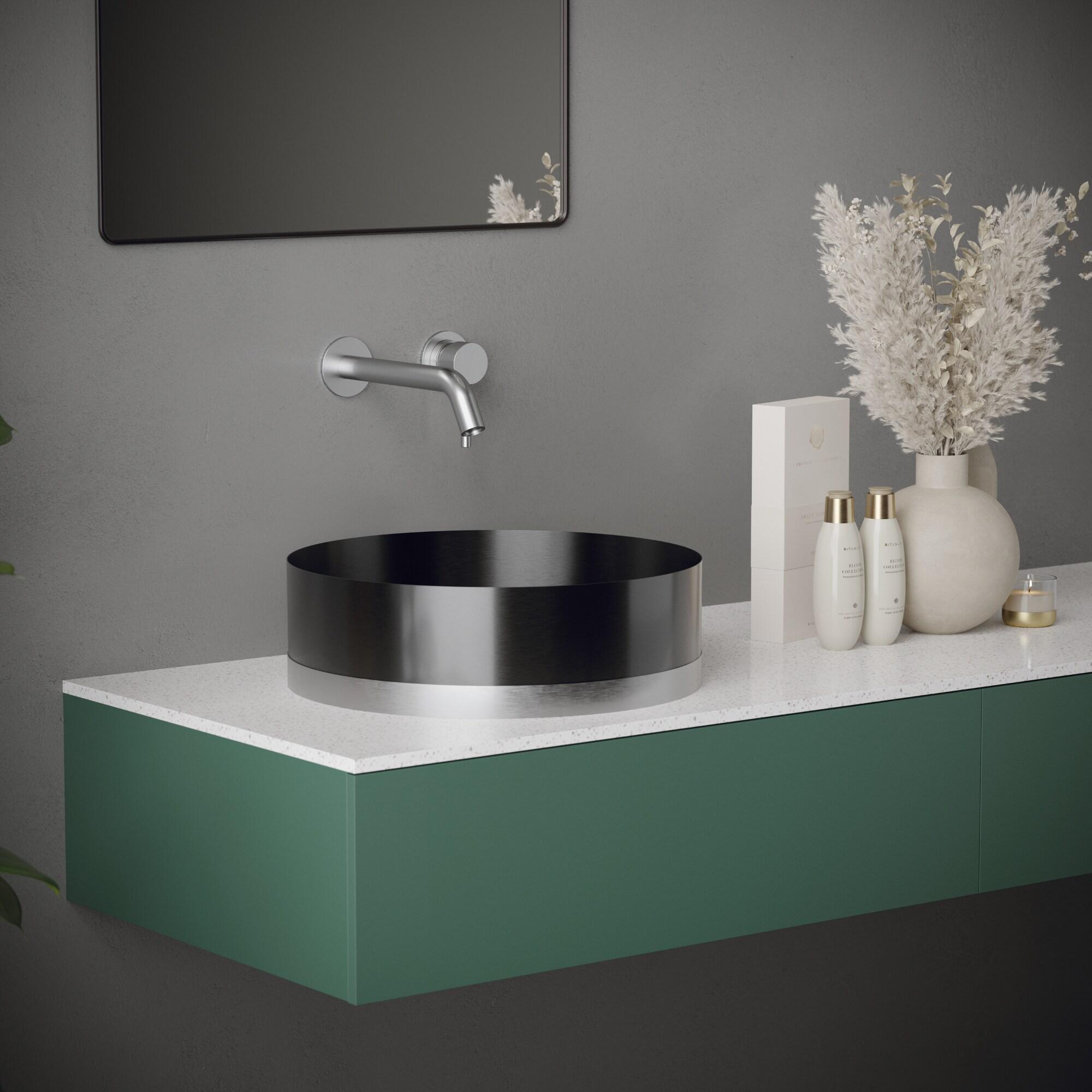 Karran Cinox 15.75'' Stainless Steel Circular Bathroom Sink