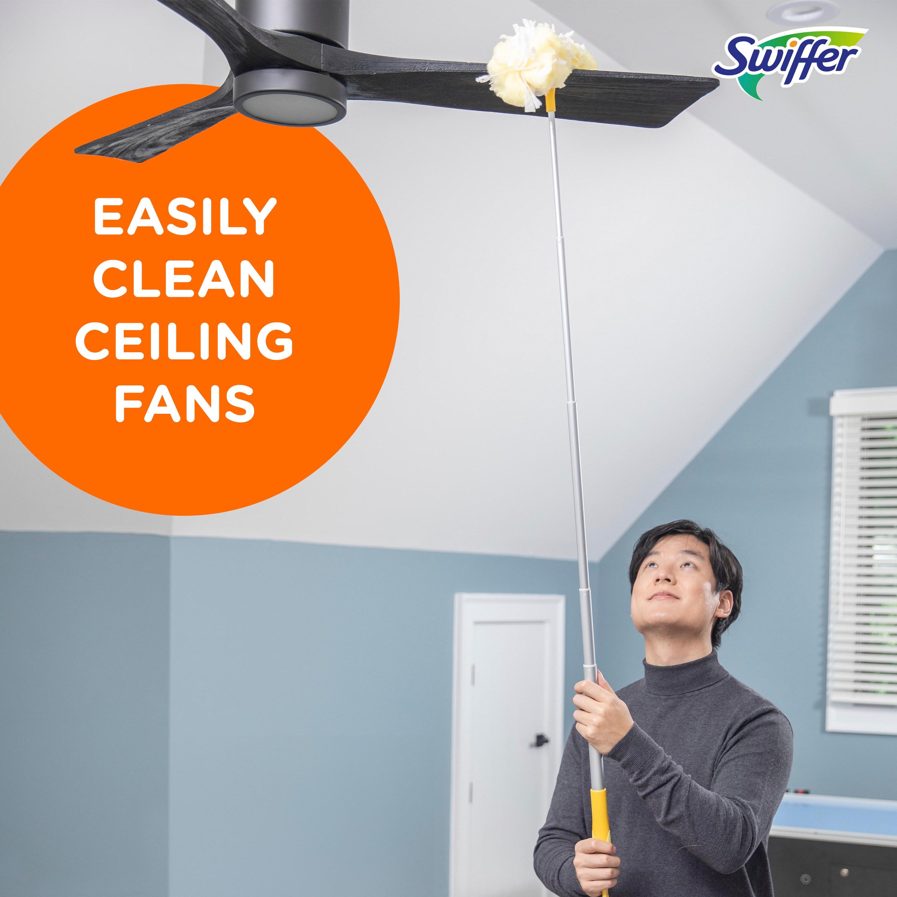 Swiffer Dusters Heavy Duty Super Extendable Handle Dusting Kit(Extension Pole, Extendable Handle,4 Duster Refill) - 4ct