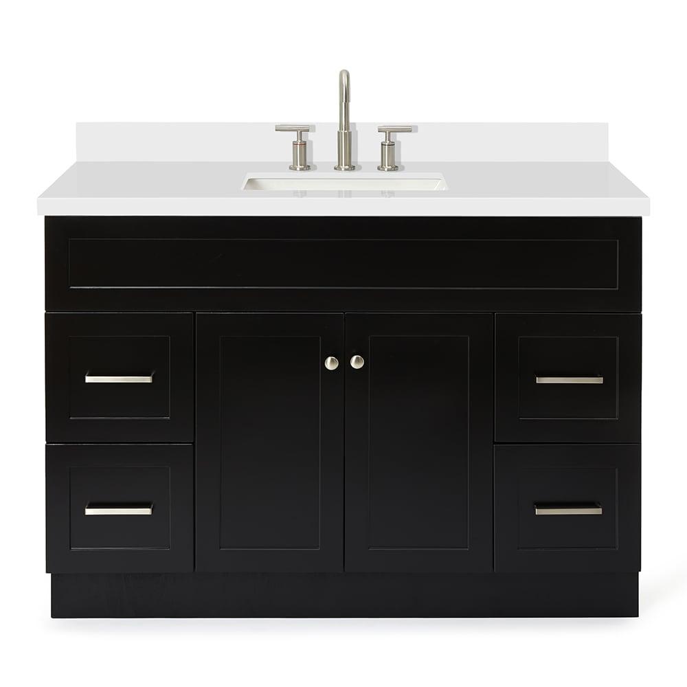 Ariel F049s-Wq-Vo Hamlet 49" Free Standing Single Basin Vanity Set - Black