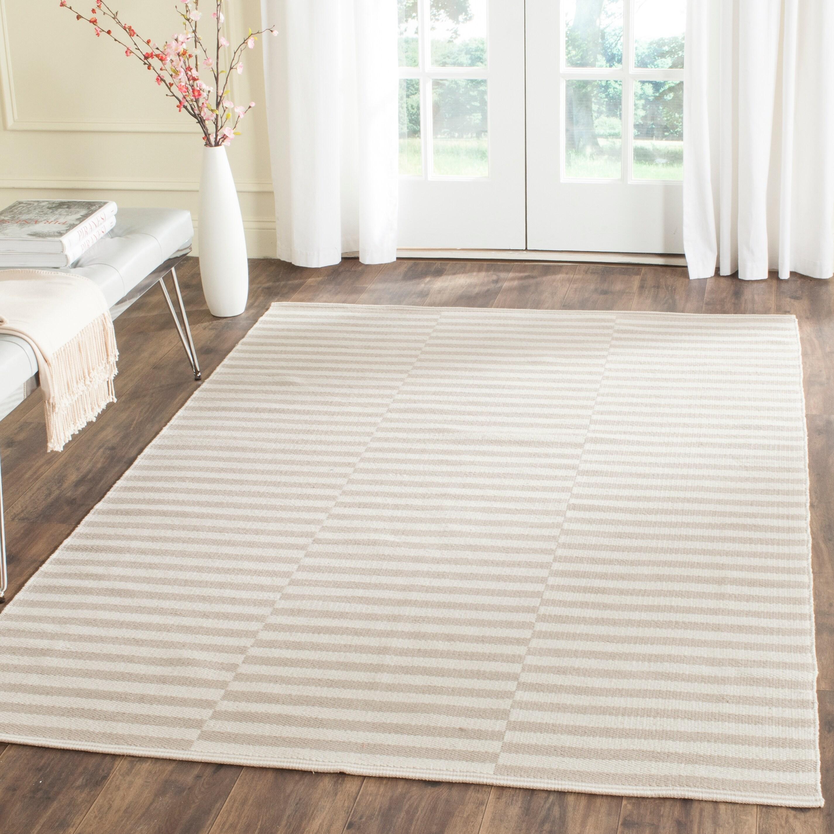 Montauk MTK715 Hand Woven Indoor Area Rug - Ivory/Light Grey - 8'x10' - Safavieh.