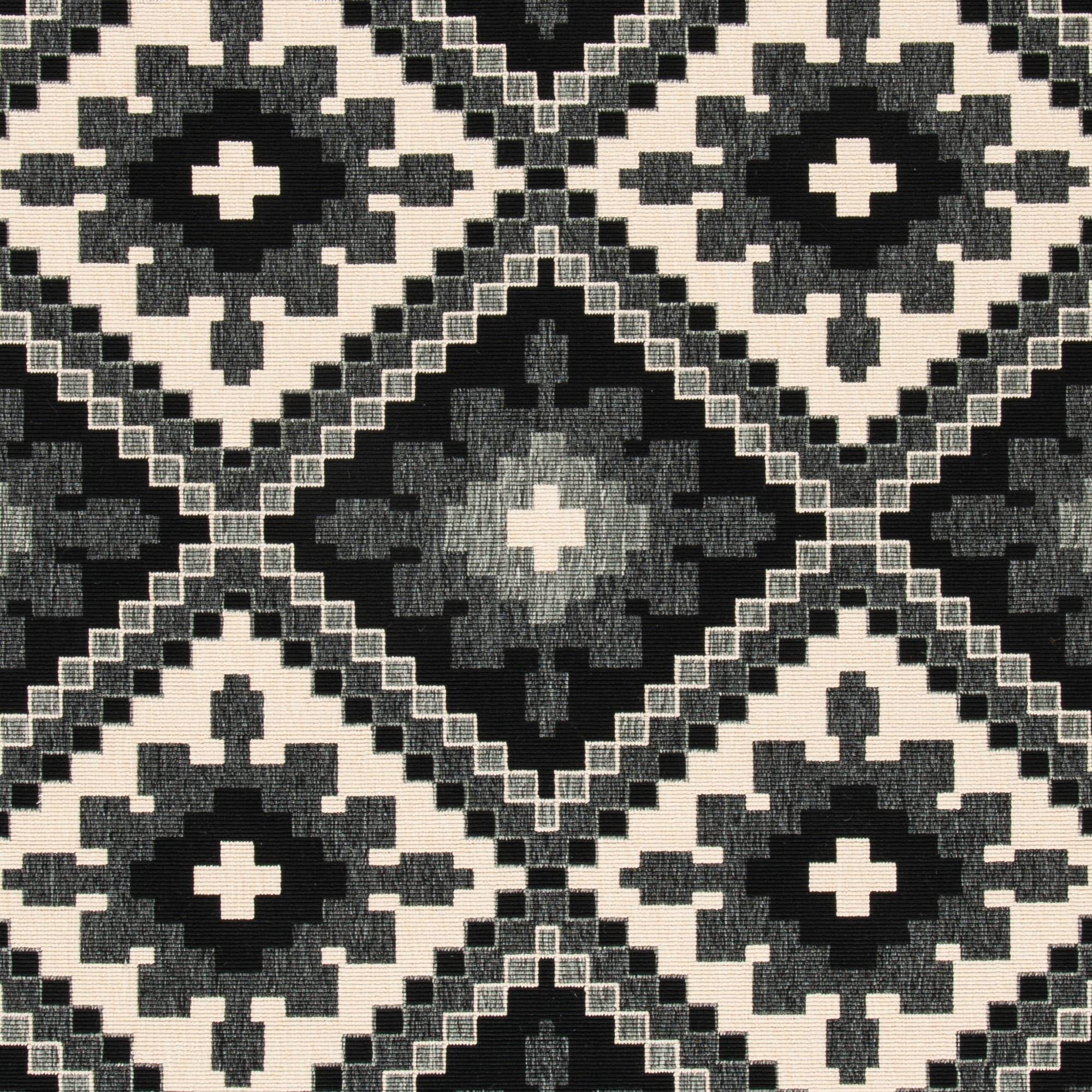 Veranda VER096 Power Loomed Indoor/Outdoor Accent Rug - Black/Beige - 2'7"x5' - Safavieh