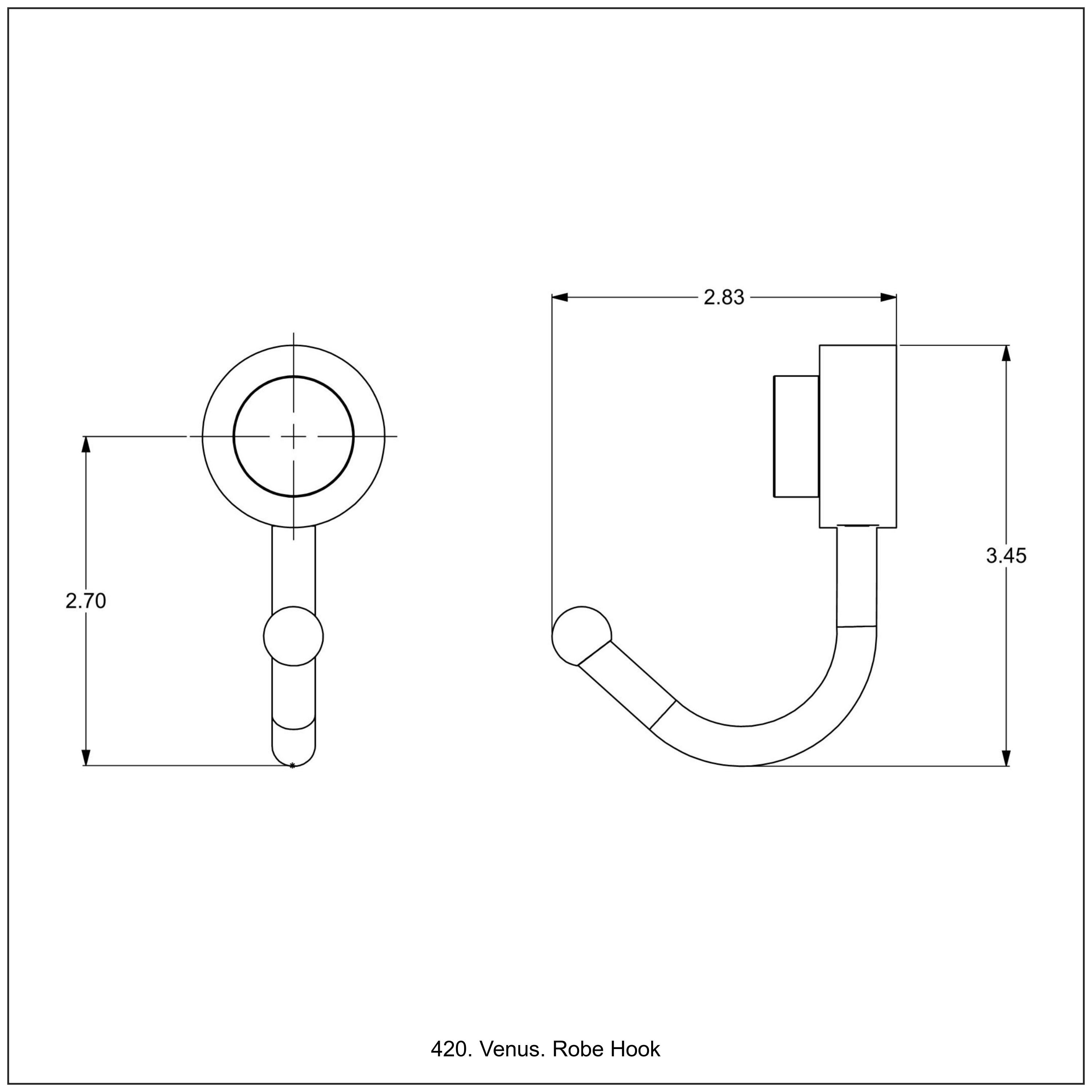 Venus Wall Mounted Utility Hook