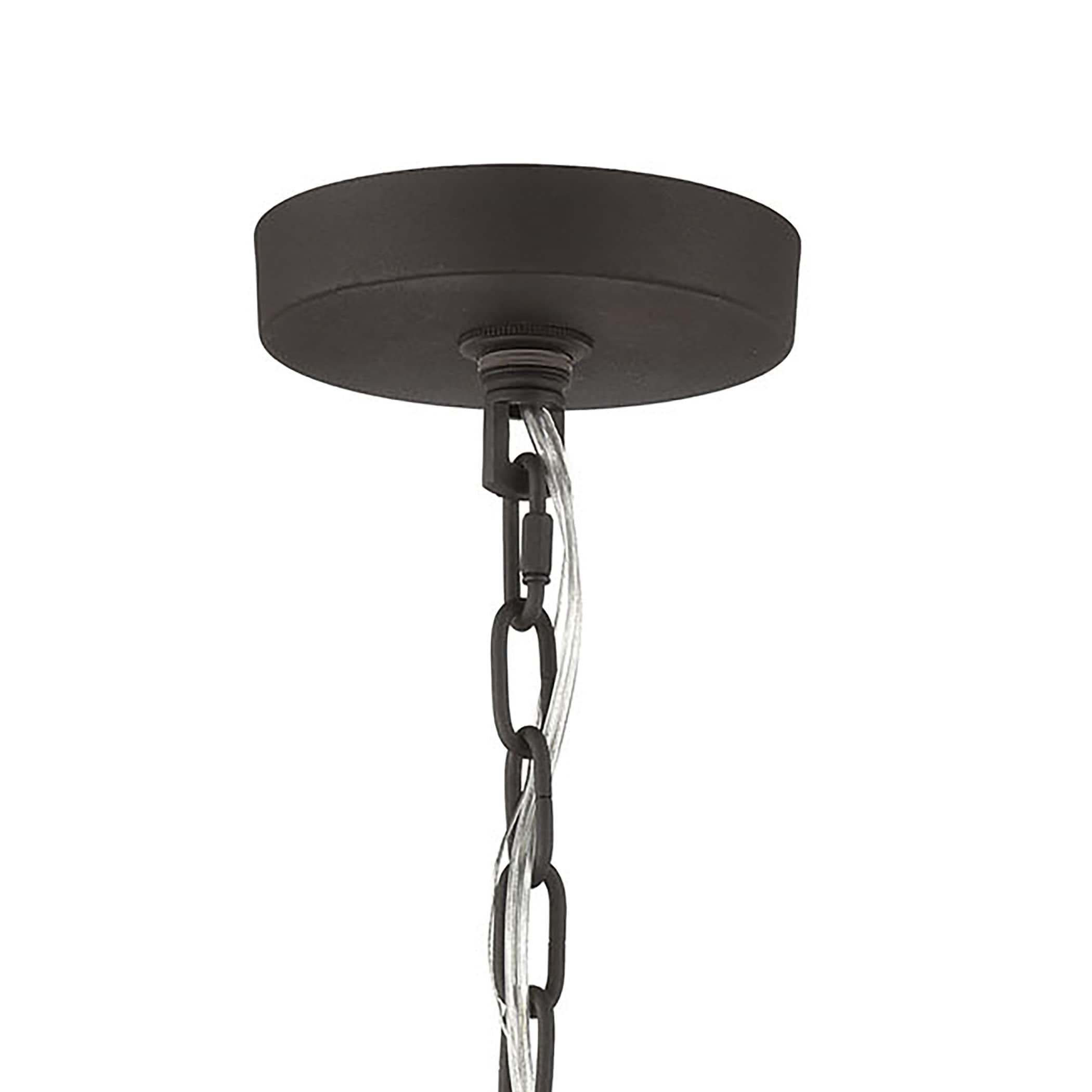 Elk Home Salinger 1 - Light Pendant in  Charcoal/Satin Nickel