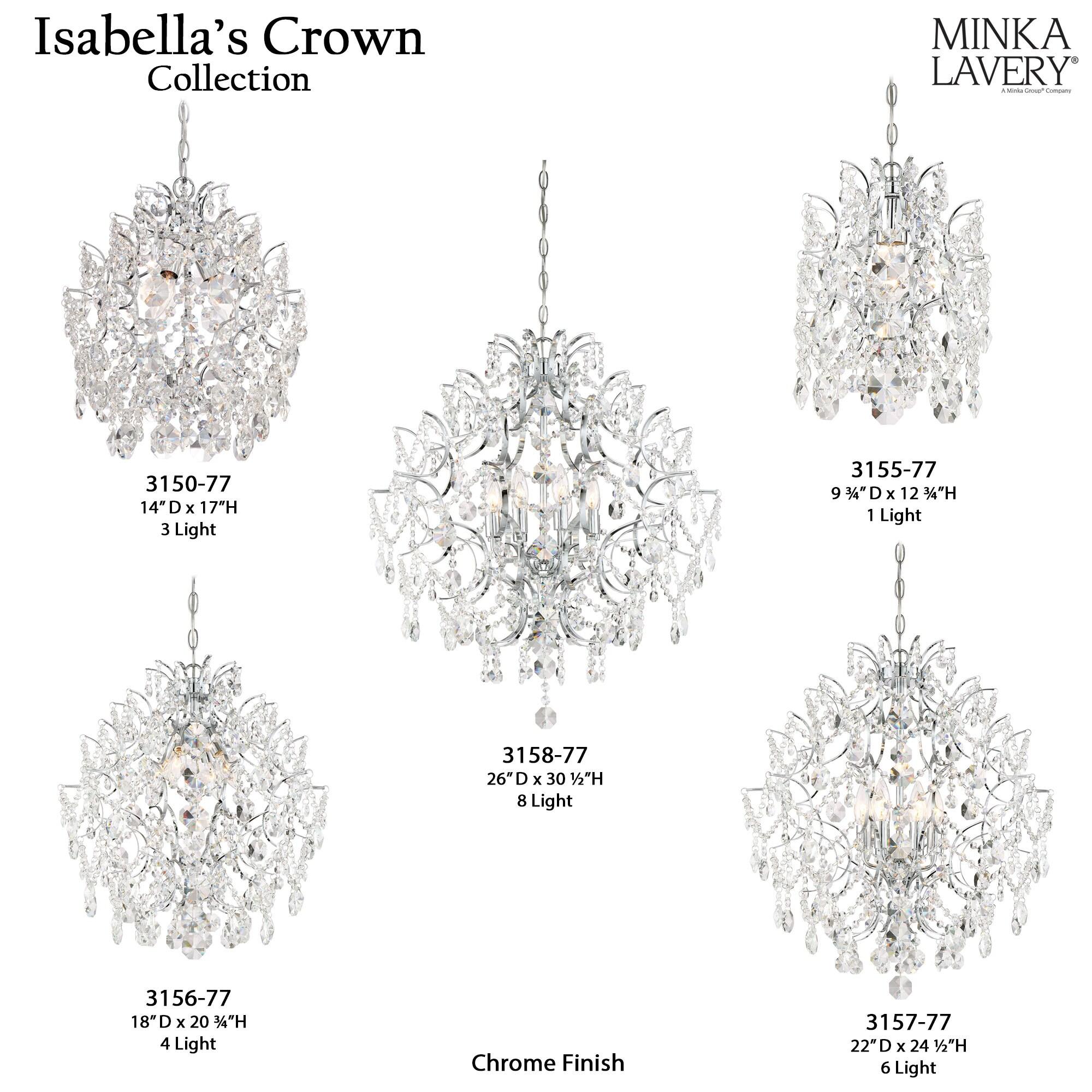 Minka Lavery Isabella's Crown 6 - Light Dimmable Globe Chandelier