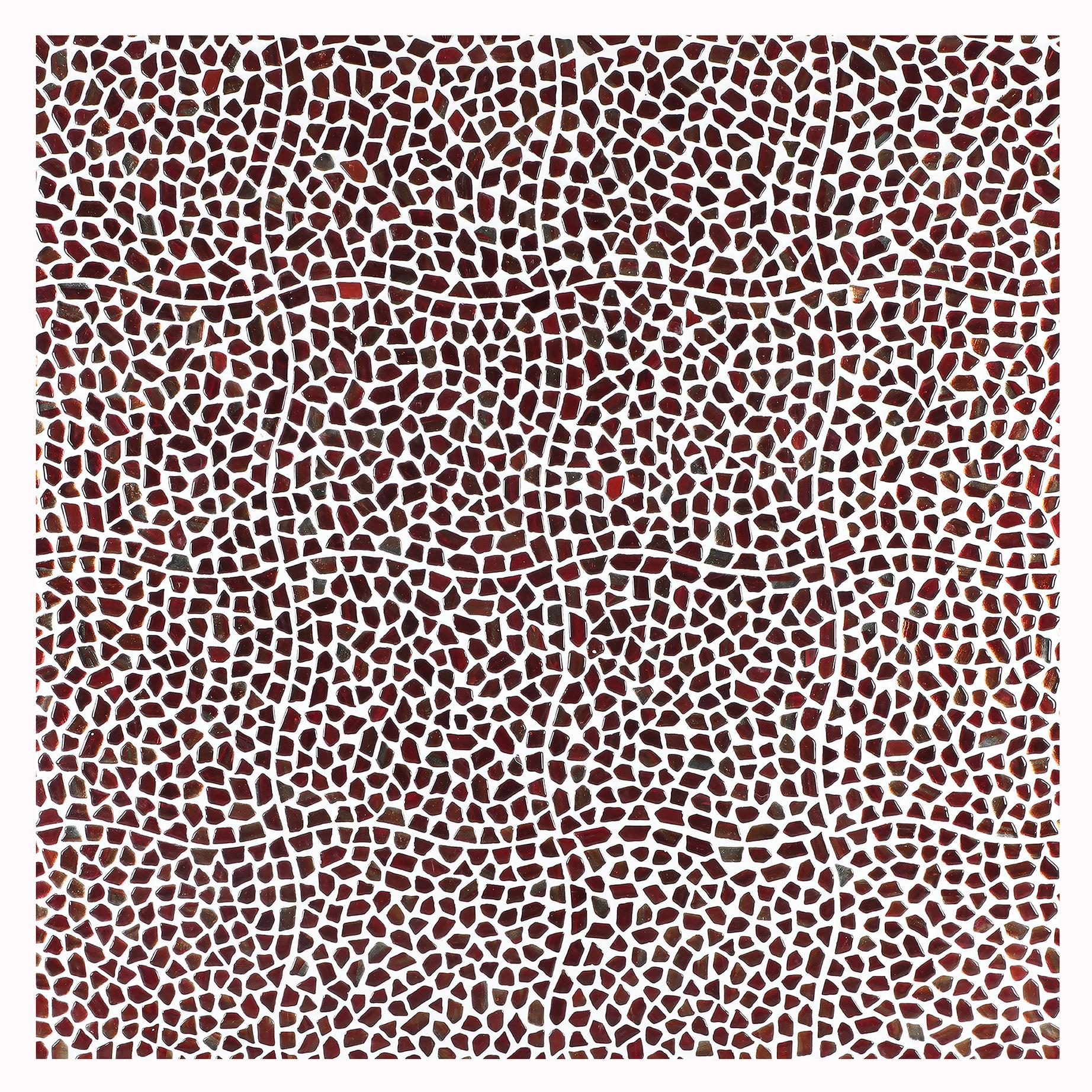 Bond Tile Fractal Pebble 11.88 in. x 11.88 in. Polished Glass Wall Mosaic Tile (0.98 Sq. Ft. / Each)
