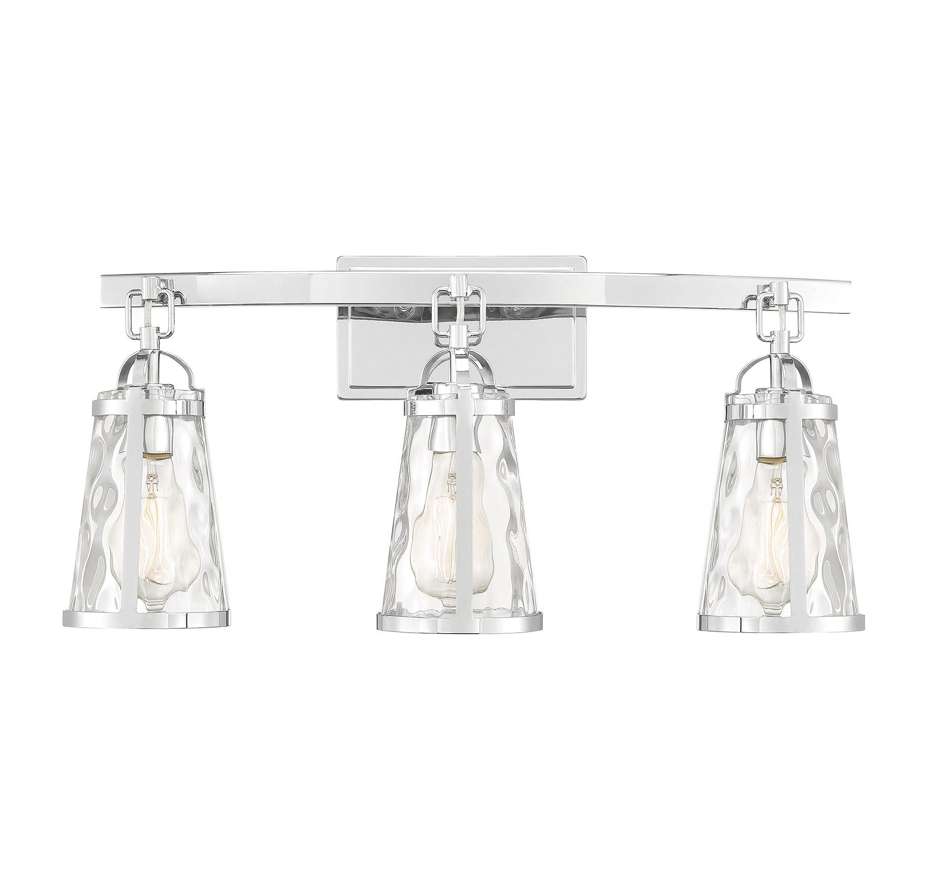 Savoy House Albany 3 - Light Vanity in  Polished Chrome