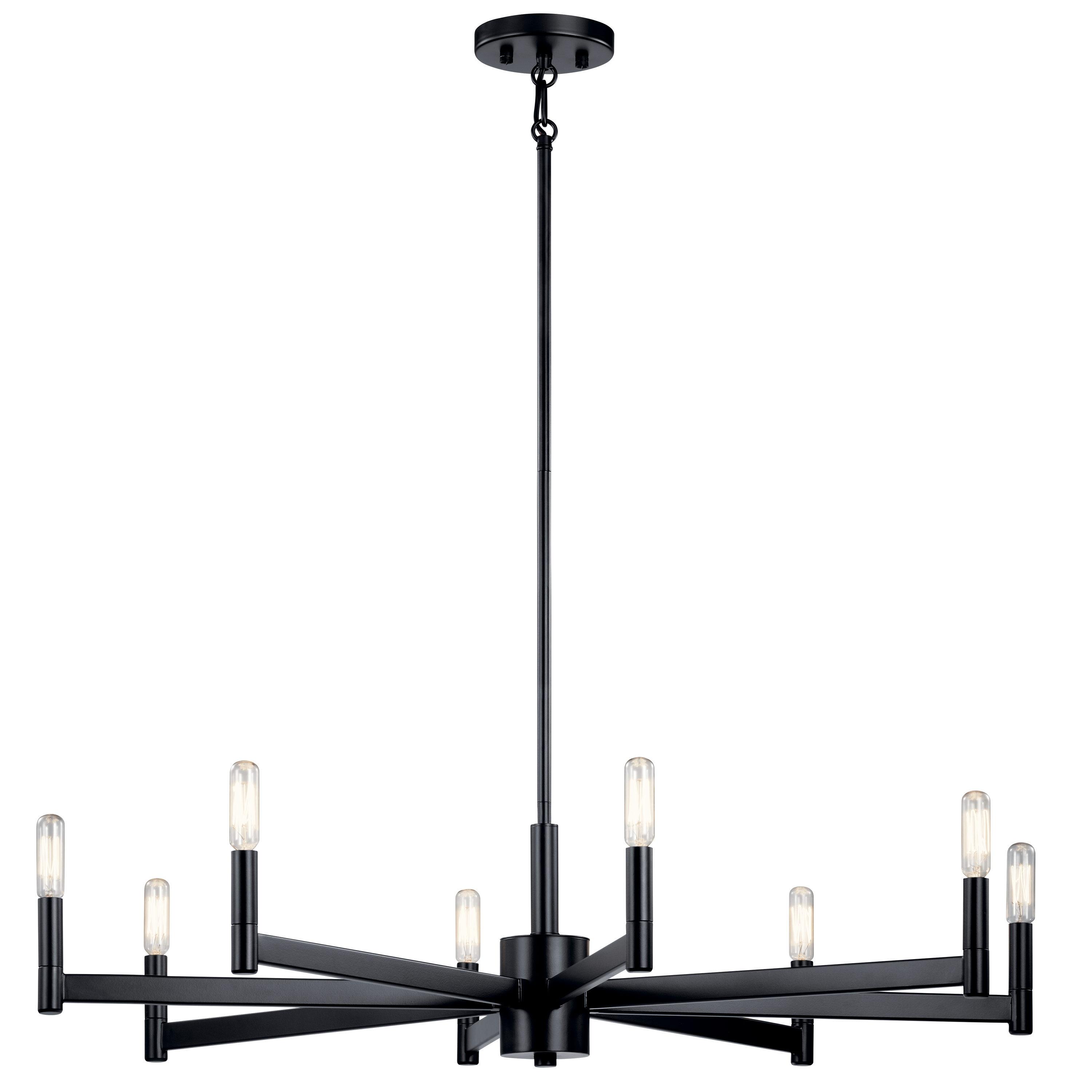 Kichler Lighting Erzo 8 - Light Chandelier in  Black