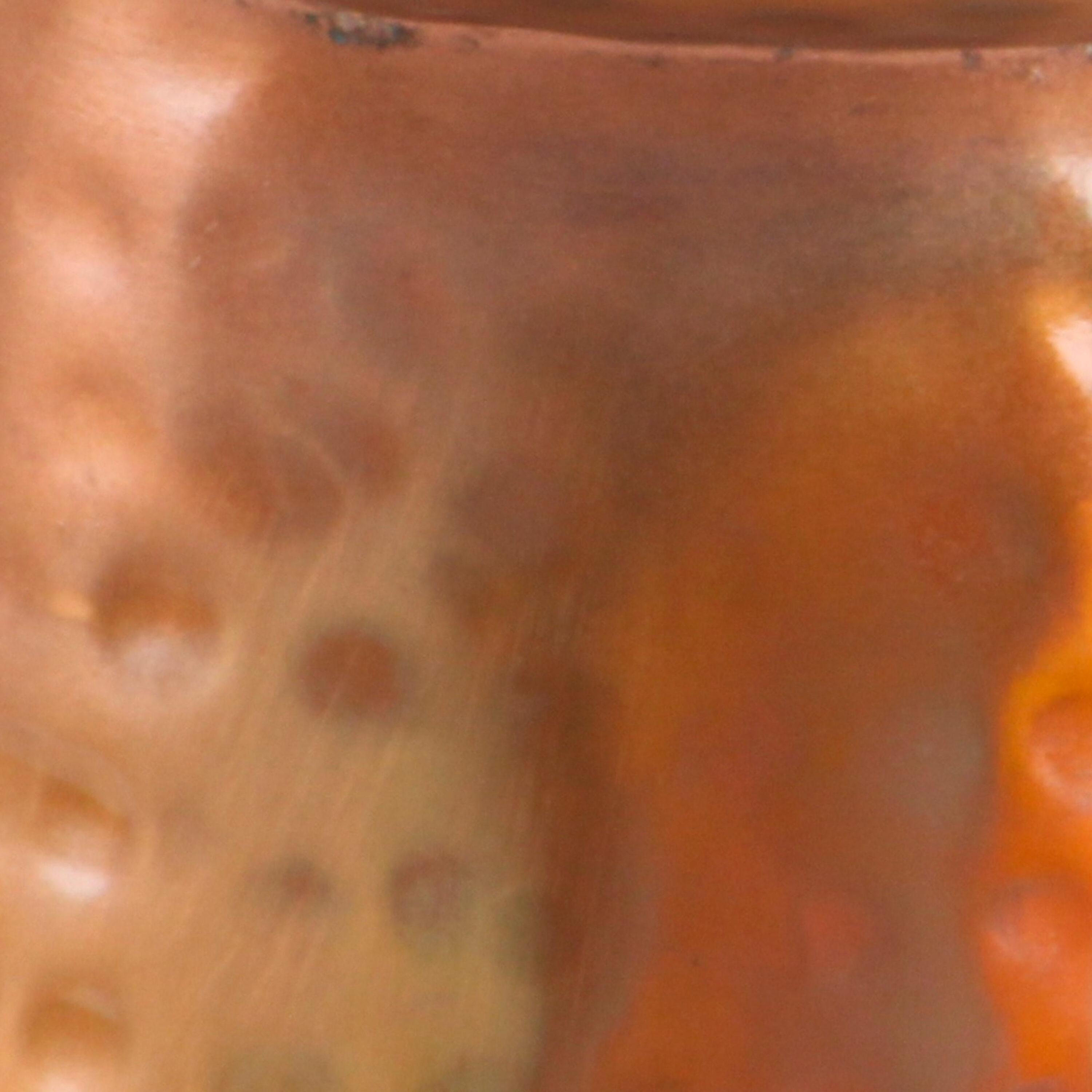 Ivy Bronx Dolina Metal Handmade Side End Accent Table with Hammered Design