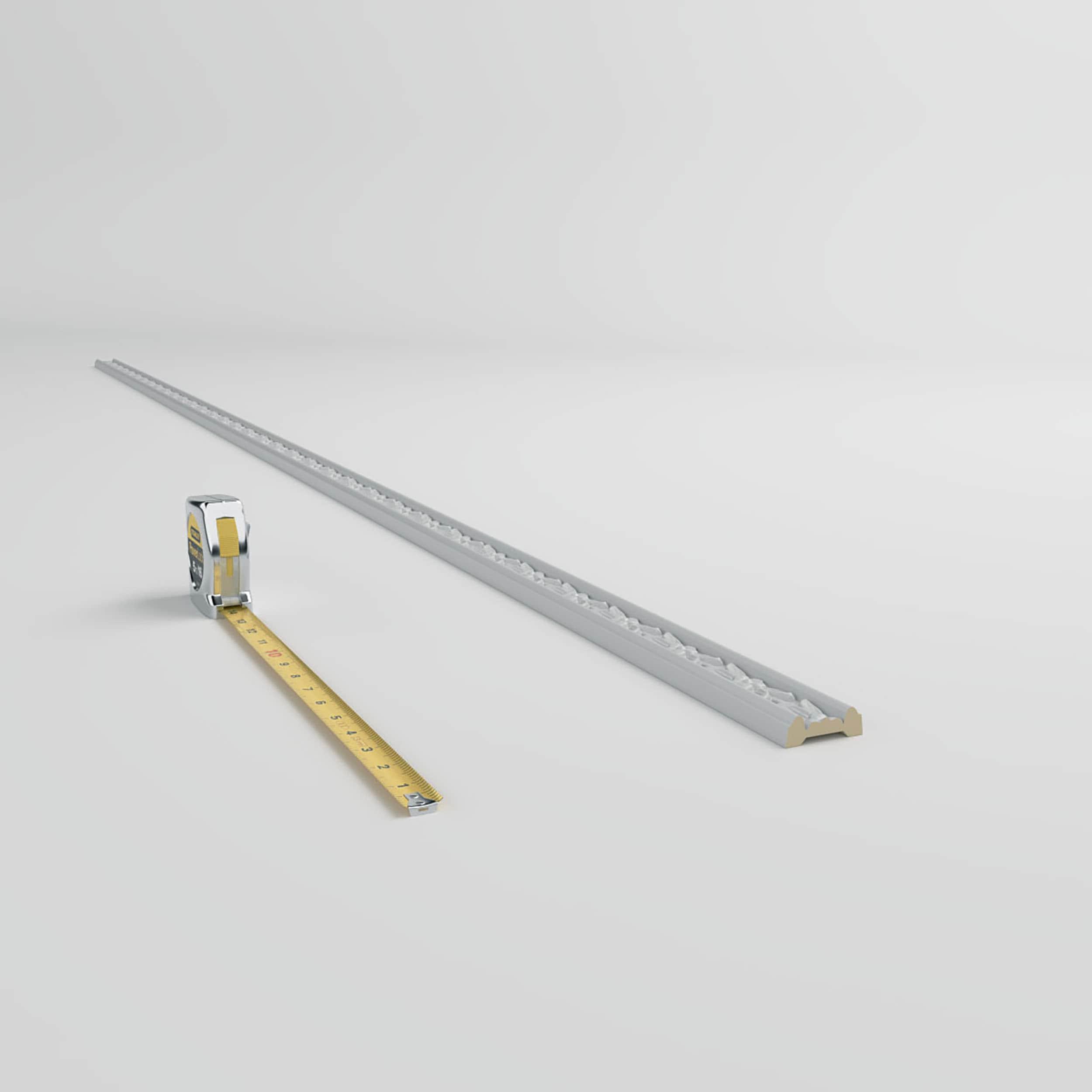 Ekena Millwork 1 7/8"H x 5/8"P x 94 1/2"L, (2 5/8" Repeat), Flower Chair Rail (Set of 8)