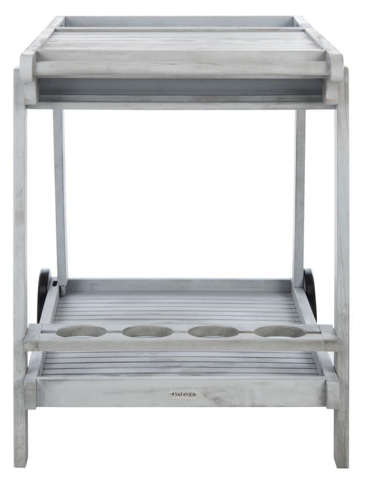 Orland Outdoor Tea Trolley PAT7010 - Grey - Safavieh