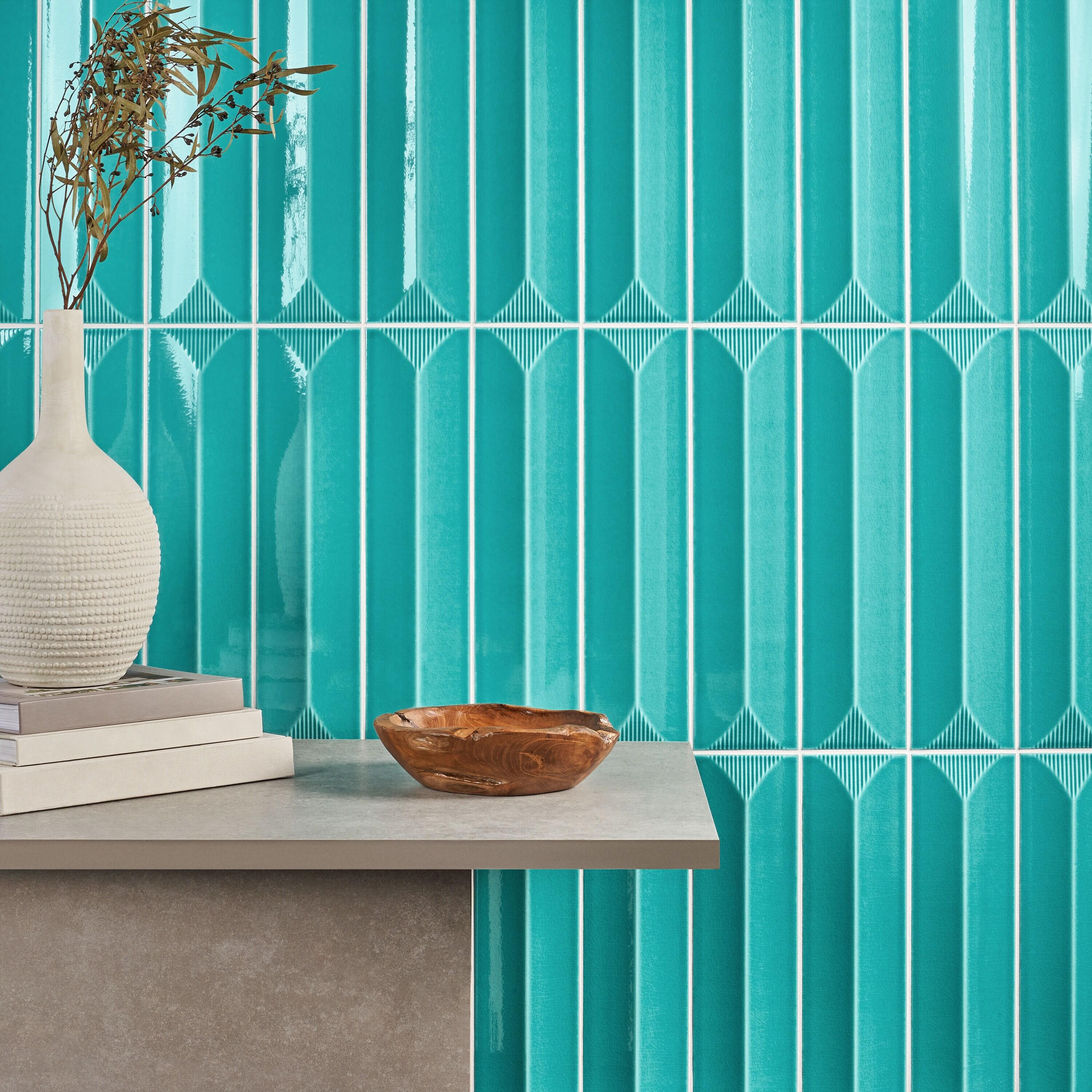 Radiant Inflex 4.43'' W x 17.62'' L Crackled Ceramic Subway Wall Tile (6.53 Sq. Ft. / Case)