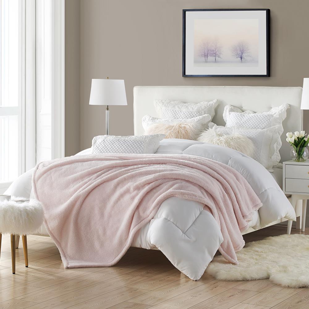 Swift Home Ultra Plush Solid and Frost Tip Throw Blanket
