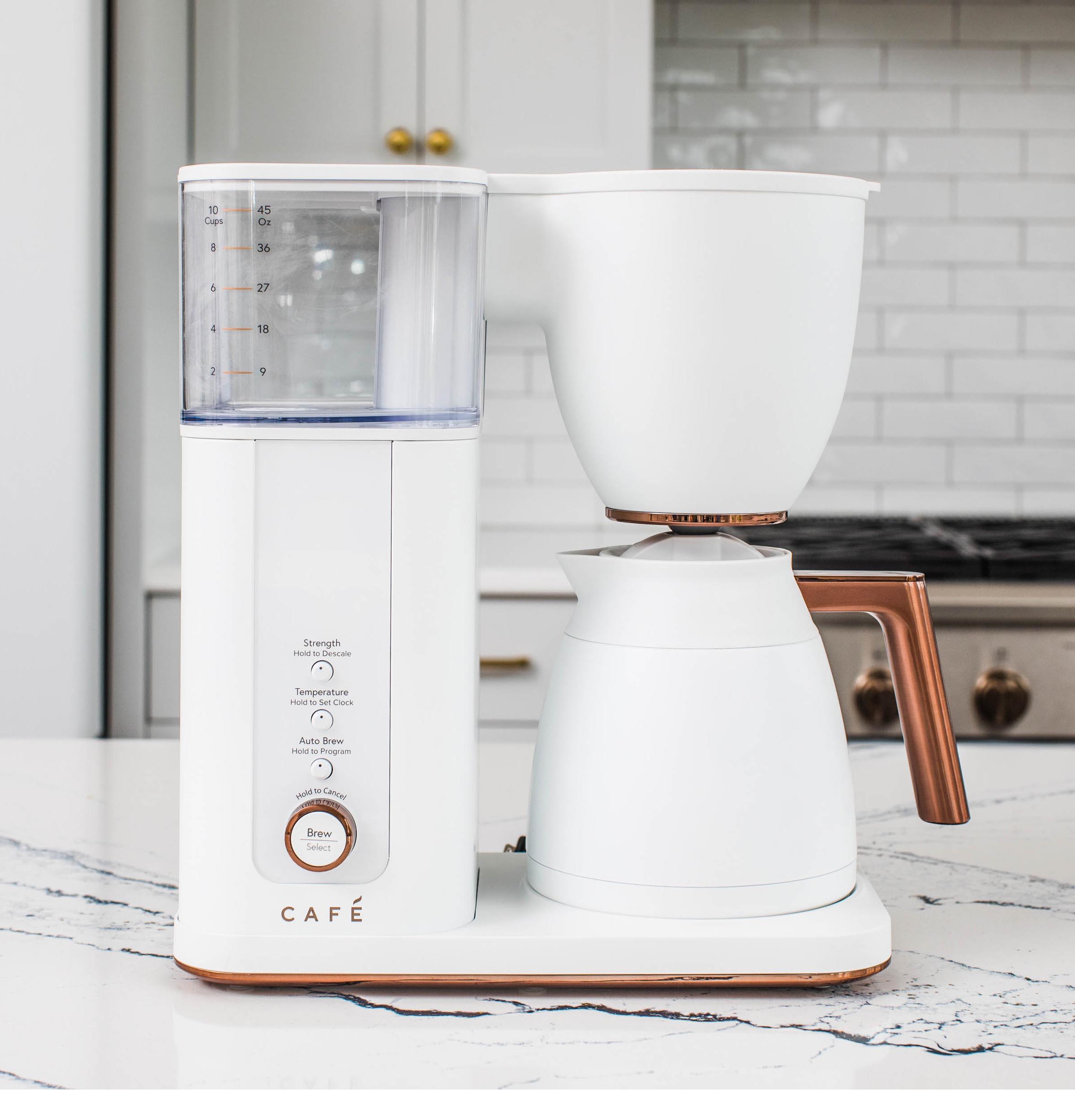Café ™ Matte White 10-Cup Drip Coffee Maker with Thermal Carafe