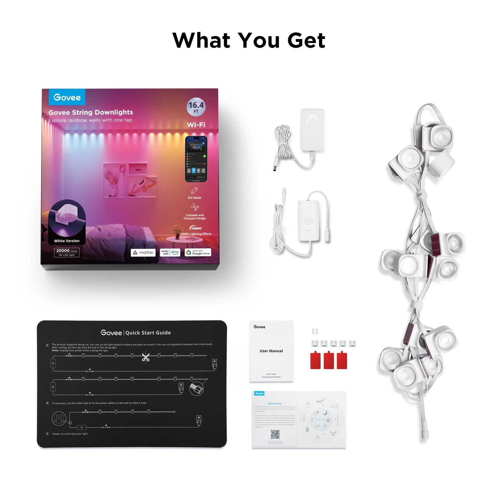 Govee 16.4' RGBIC String Downlights