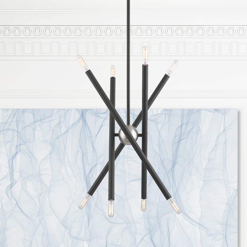 Livex Lighting Soho 8 - Light Chandelier in  Scandinavian Gray