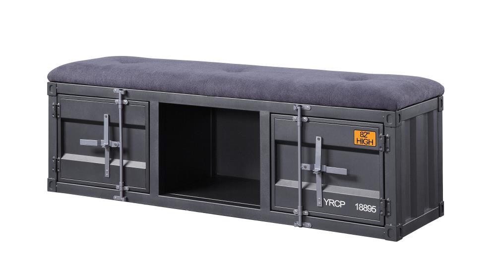 Acme Cargo Fabric Upholstered Storage Bench
