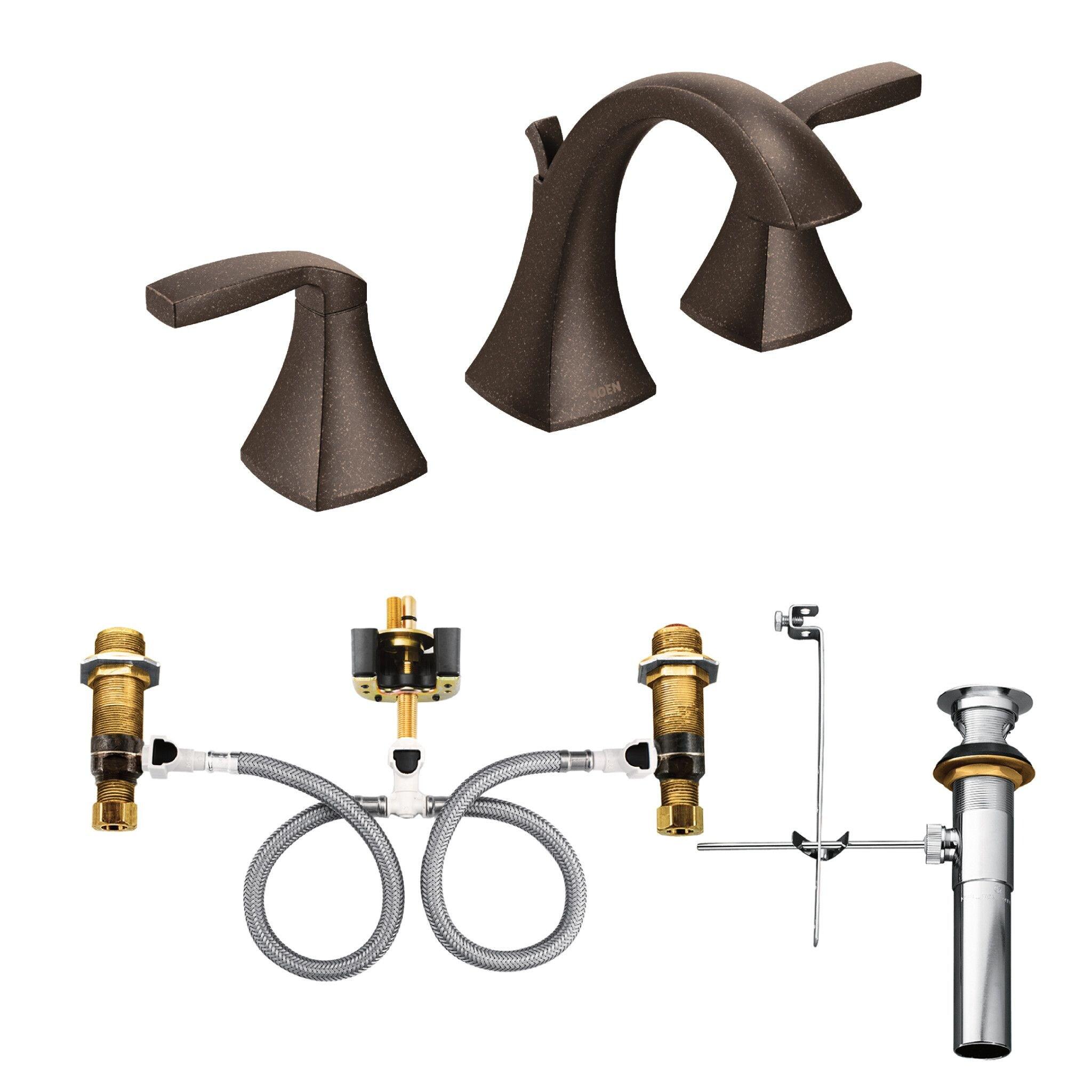 Moen Voss Two Handle 8 in. Widespread Bathroom Faucet Trim Kit, Valve Required