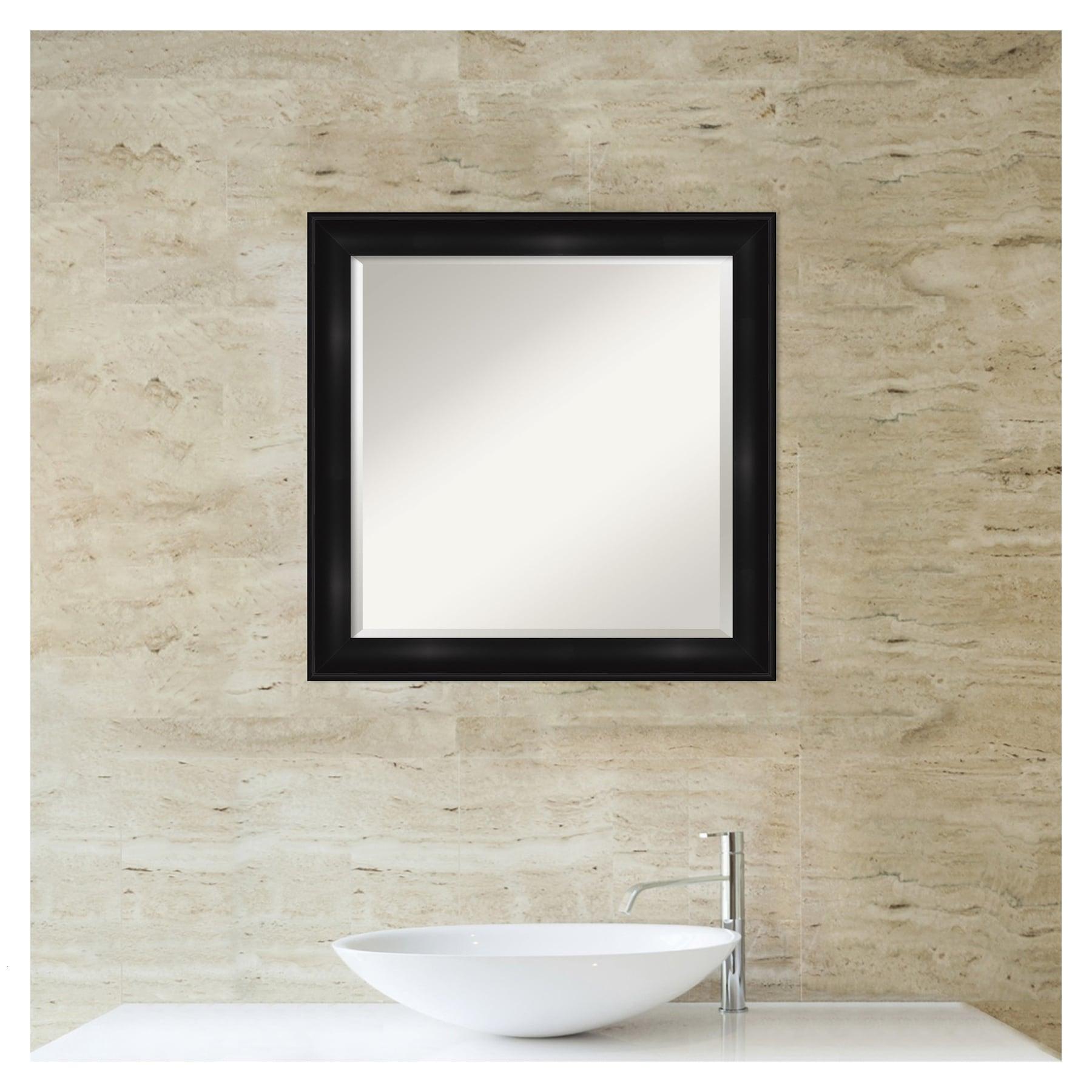 Amanti Art Dsw4593561 23-7/8" Square Beveled Polystyrene Framed Wall Mounted Bathroom