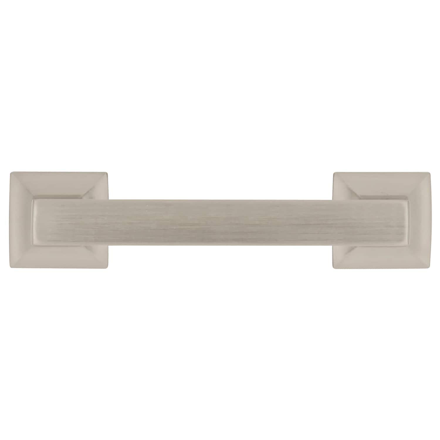 Satin Nickel Modern Cabinet Drawer Pulls 10-Pack