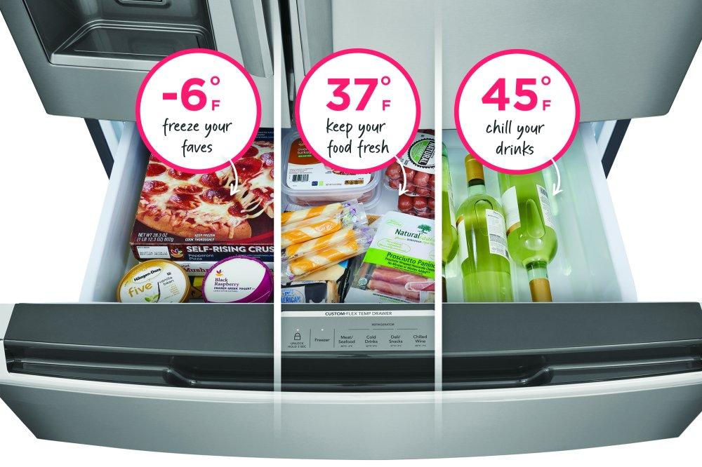 Frigidaire Grms2773a Gallery 36" Wide 26.3 Cu. Ft. Energy Star Certified French Door