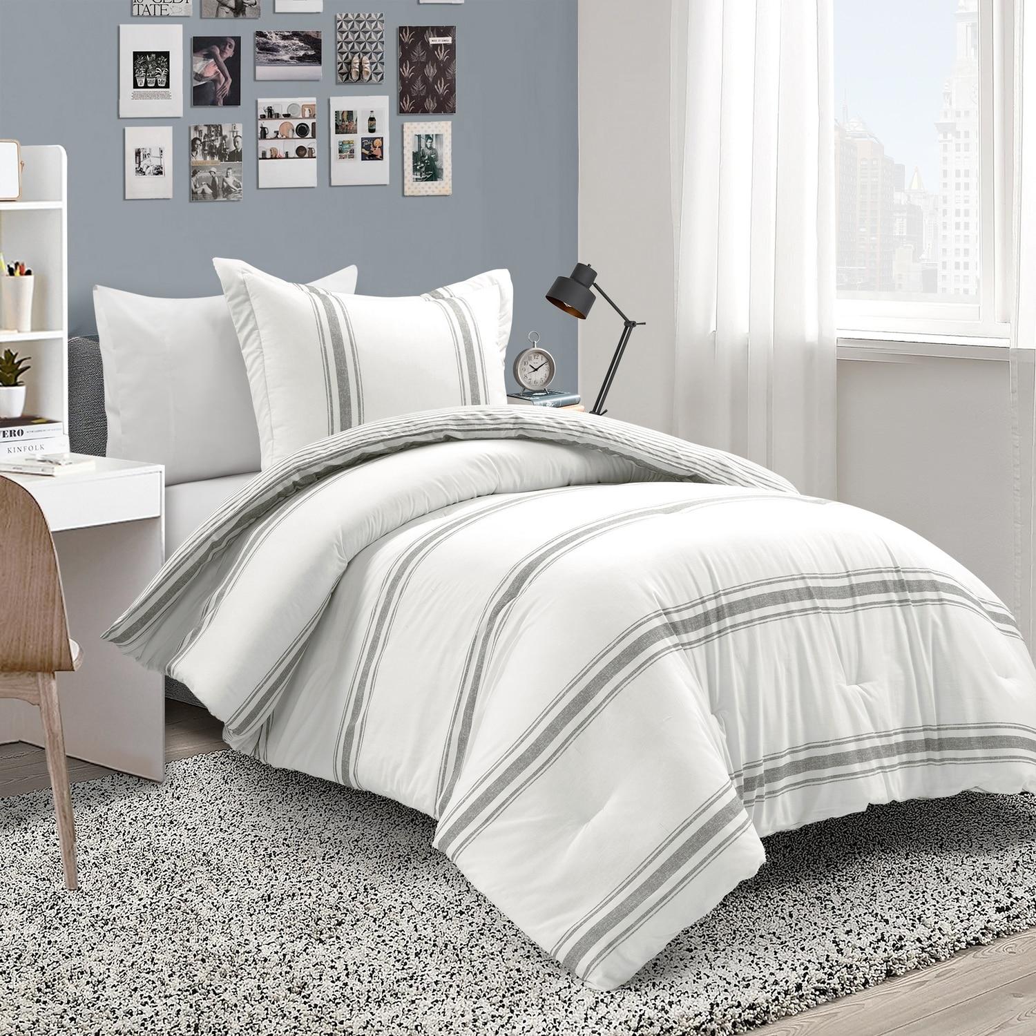 Farmhouse Standard Cotton Reversible Comforter Set