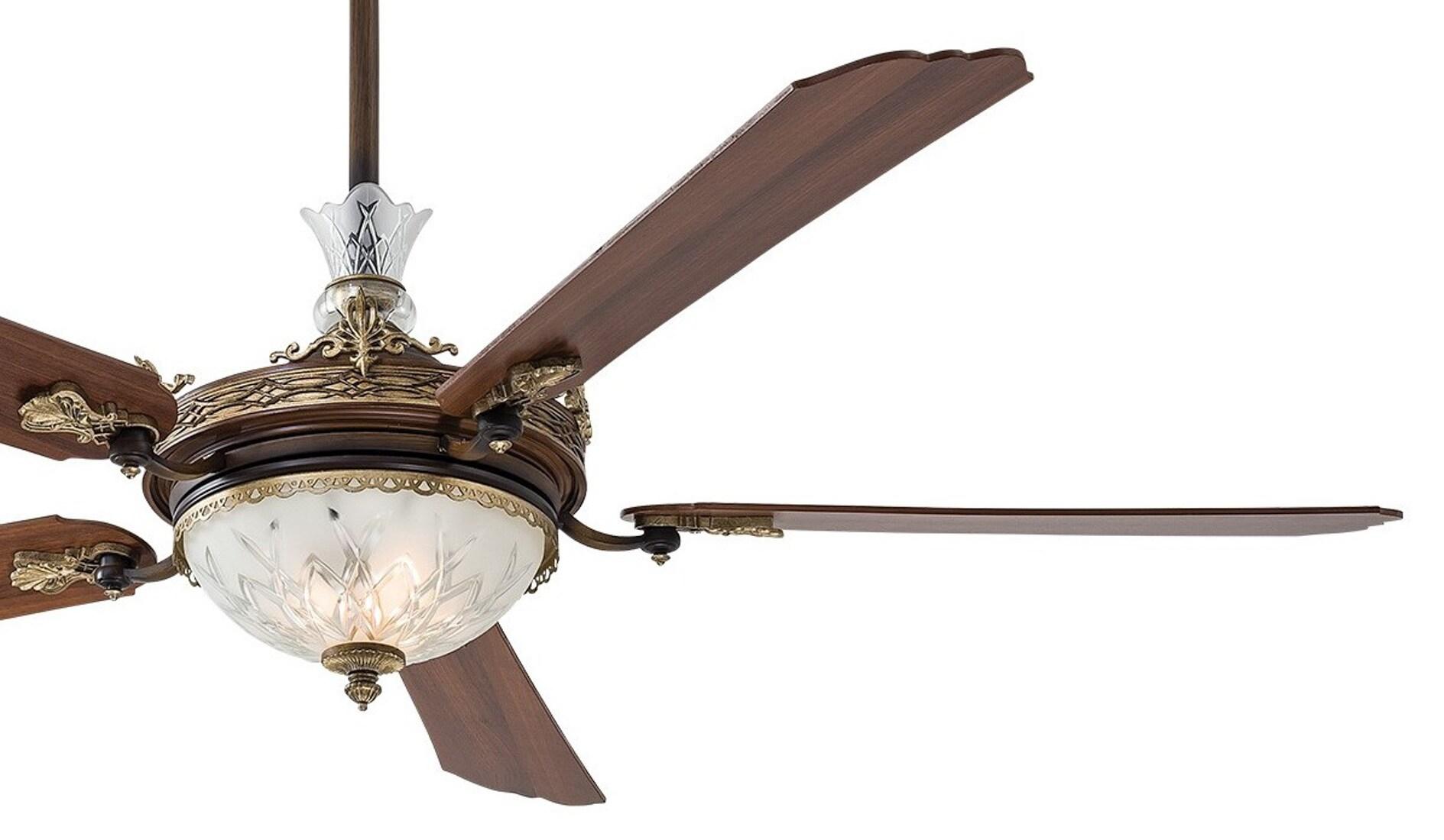 68" Cristafano 5 - Blade LED Standard Ceiling Fan with Wall Control and Light Kit Included