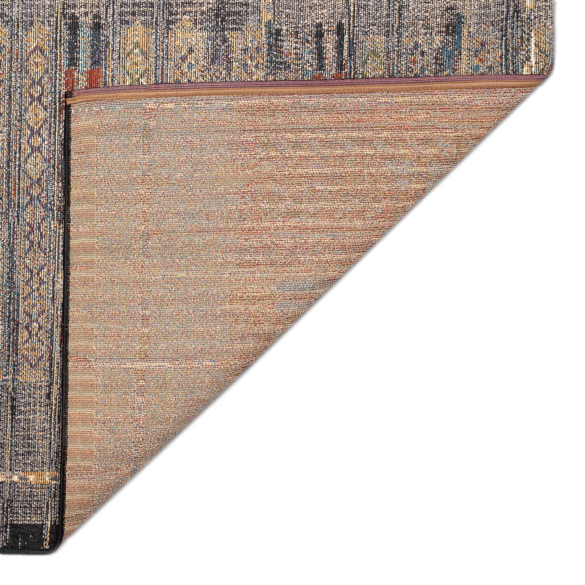 Liora Manne Marina Stripe Indoor/Outdoor Rug Black 1'11" x 7'6"