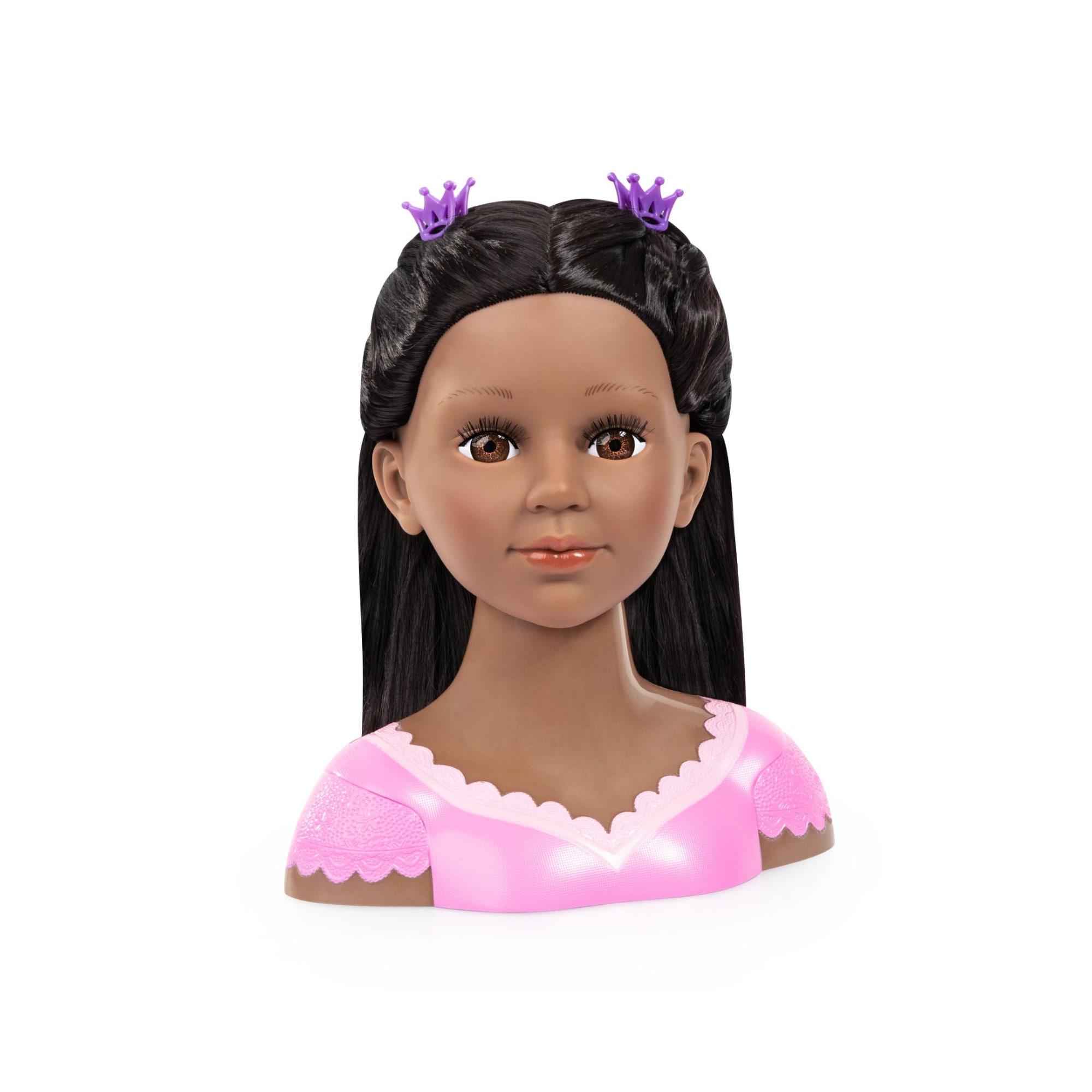 Charlene Super Model Deep Tan American Doll Head with make-up