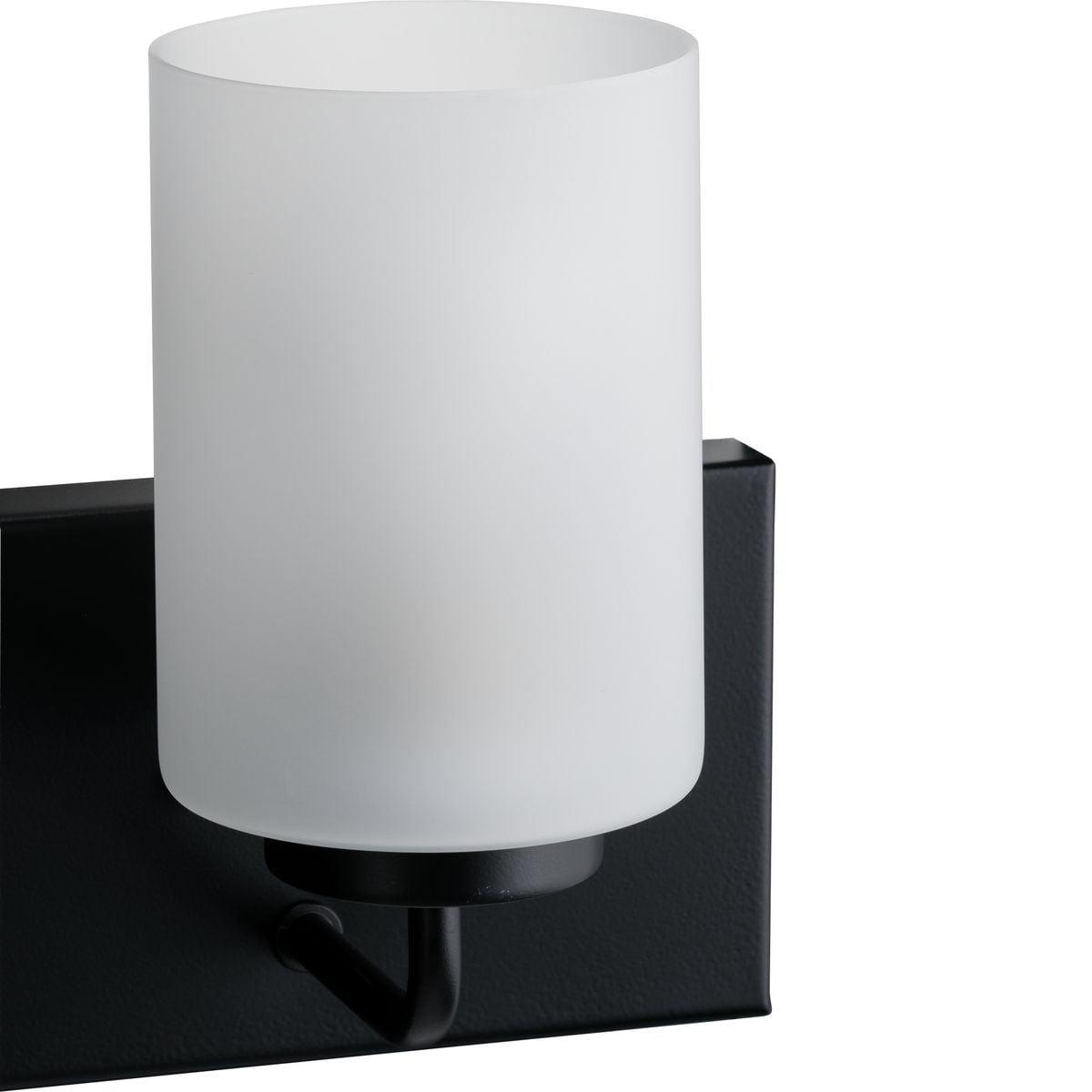 Progress Lighting Merry Collection 2-Light Brushed Nickel Etched Glass Transitional Bath Vanity Light