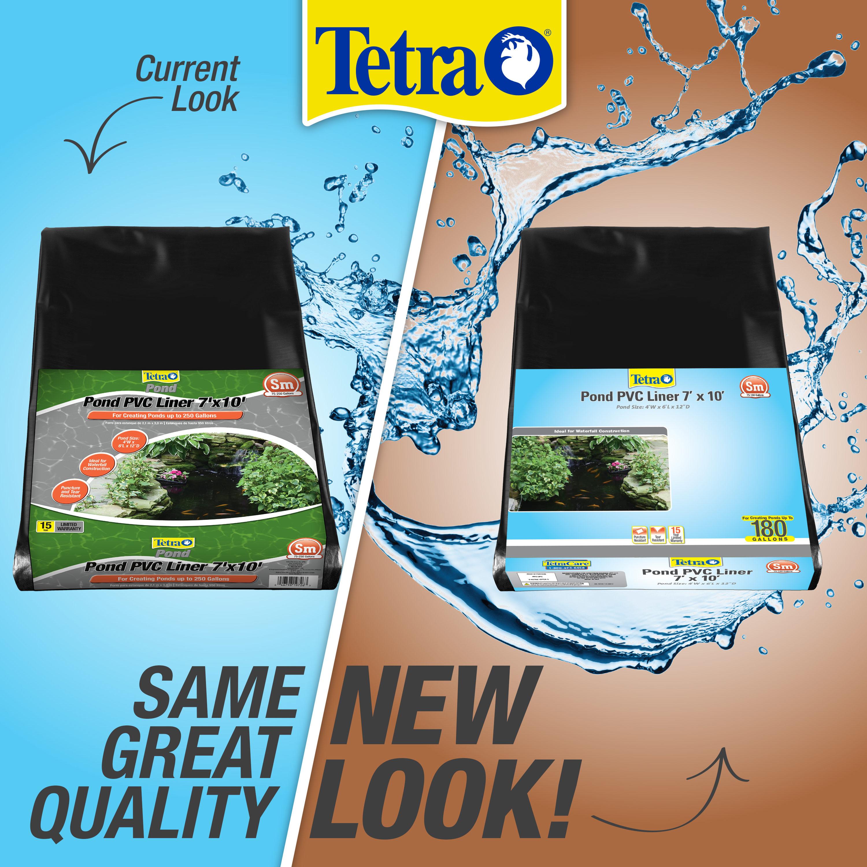 Tetra 7' x 10' Black PVC Pond Liner for 180 Gallons