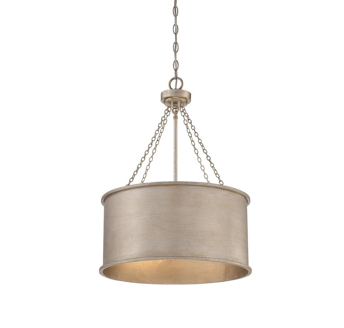 Savoy House Rochester 4 - Light Pendant in  Silver Patina