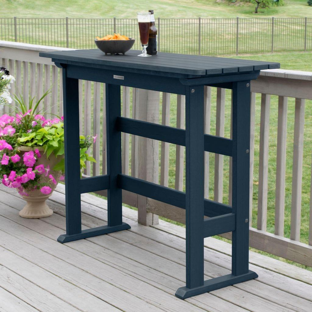Highwood Lehigh Balcony Table - Bar Height, Outdoor, Eco-friendly, Synthetic Wood