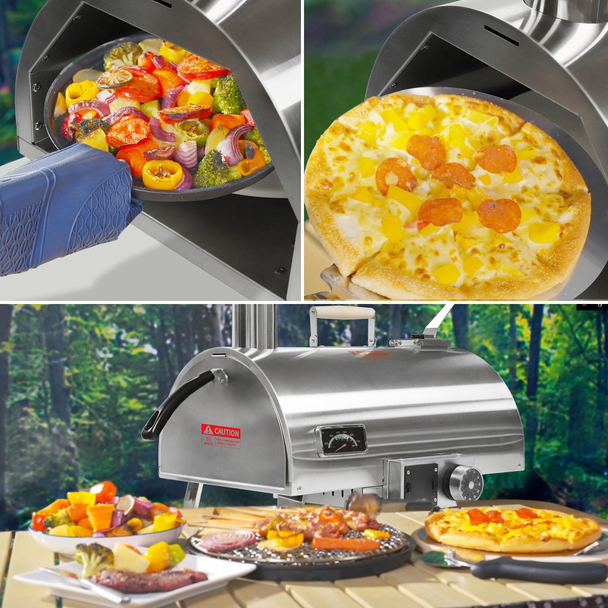 Fashionwu Fashionwu Countertop Wood Burning Pizza Oven