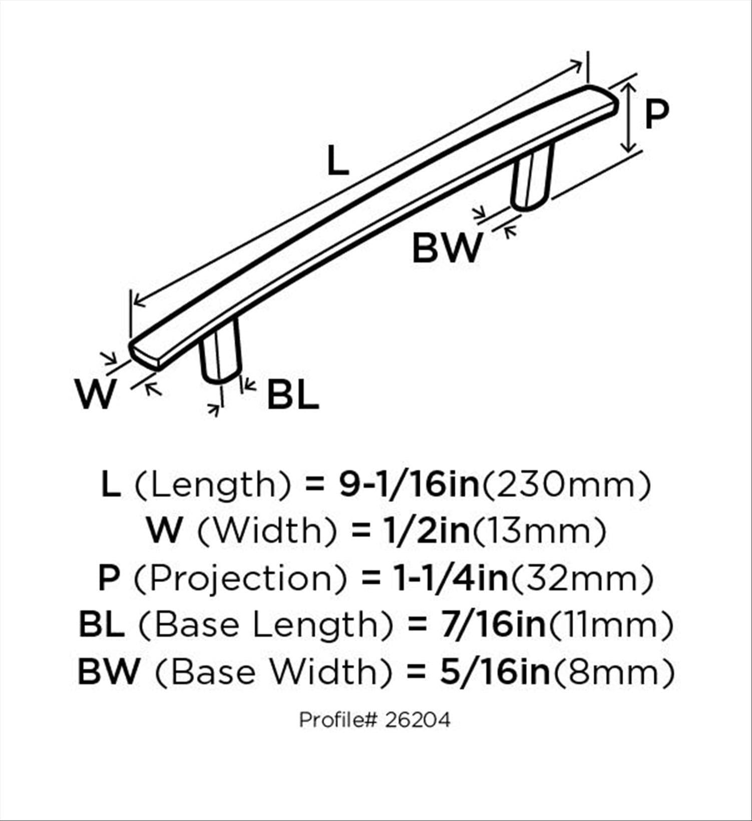 Cyprus 6 5/16" Center to Center Bar Pull