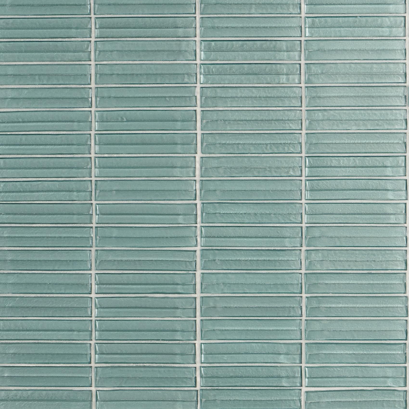 Tara Stacked 11.61" x 11.73" Molten Glass Mosaic Wall Tile (0.95 Sq. Ft. / Sheet)