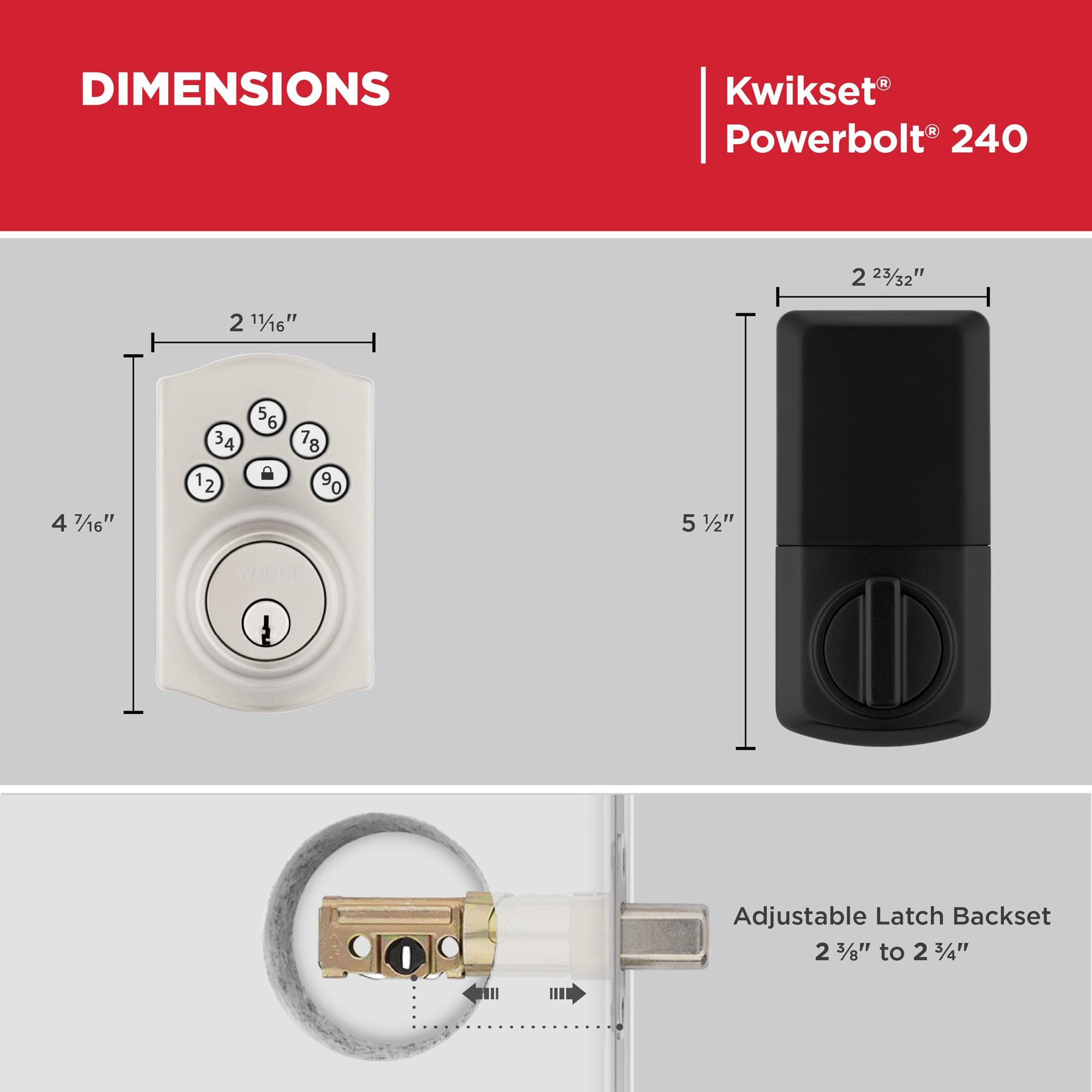 Powerbolt Electronic Single Cylinder Deadbolt