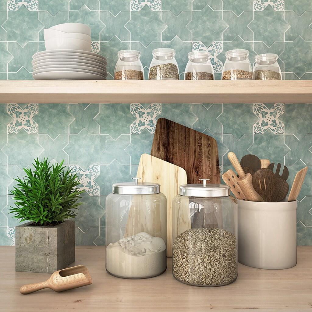 Apollo Tile Siena 5.35'' W x 5.35'' L Ceramic Singular Tile