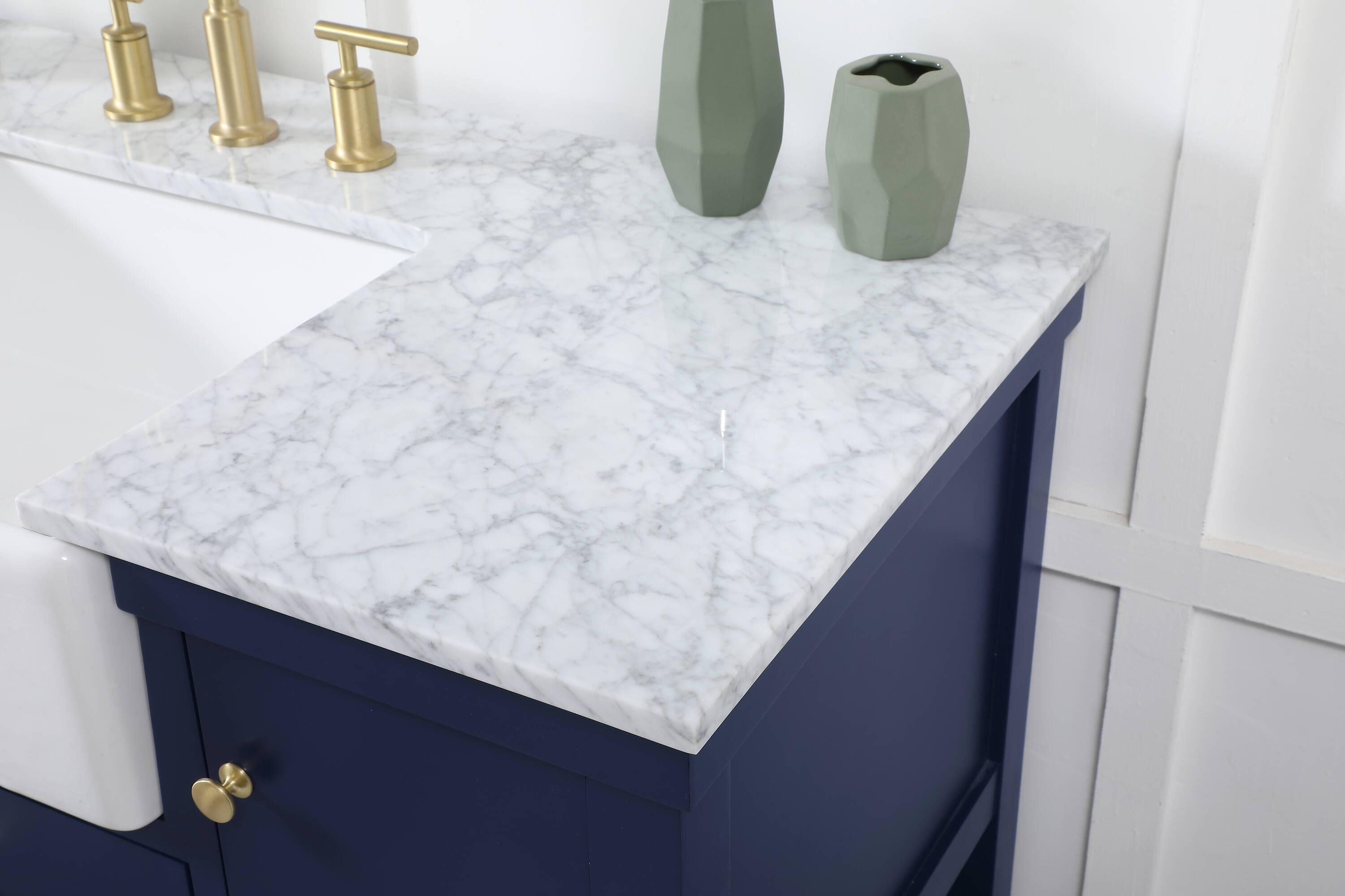 Pelaghia 48'' Single Bathroom Vanity with Marble Top