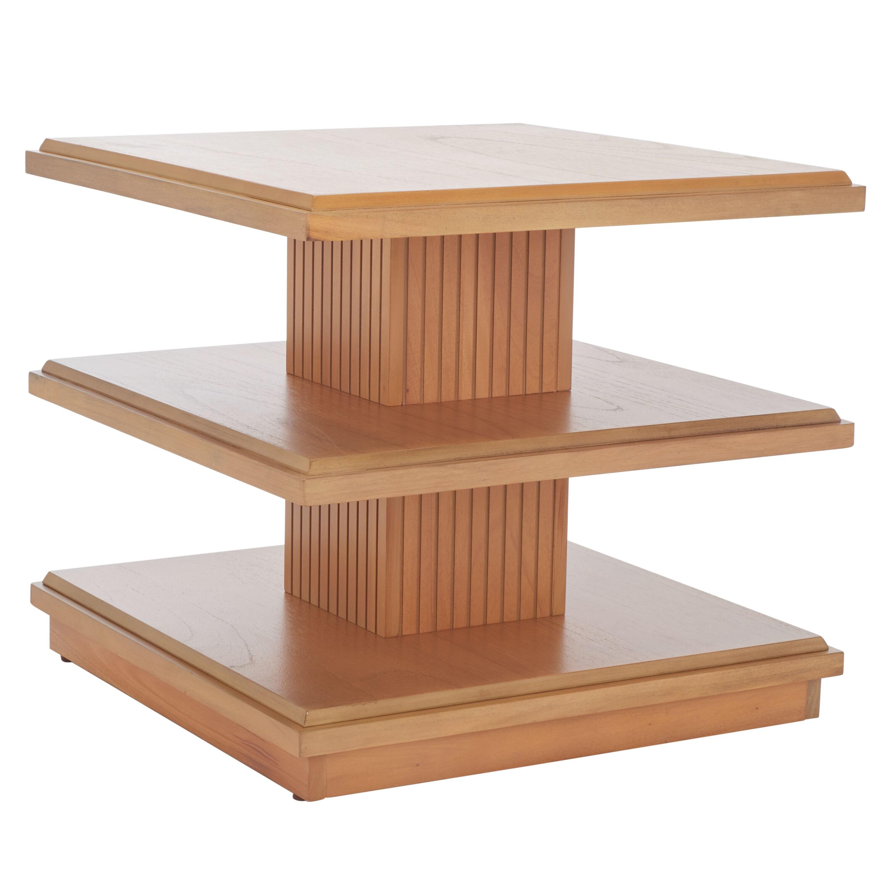 Suette 2 Shelf Accent Table - Natural - Safavieh