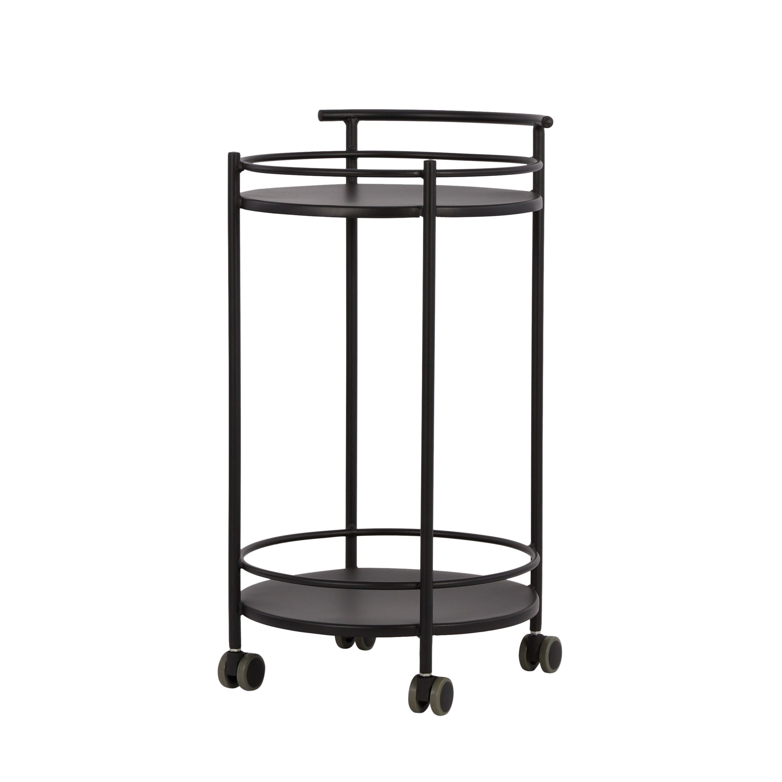 Style Selections Black Steel Outdoor Serving Cart