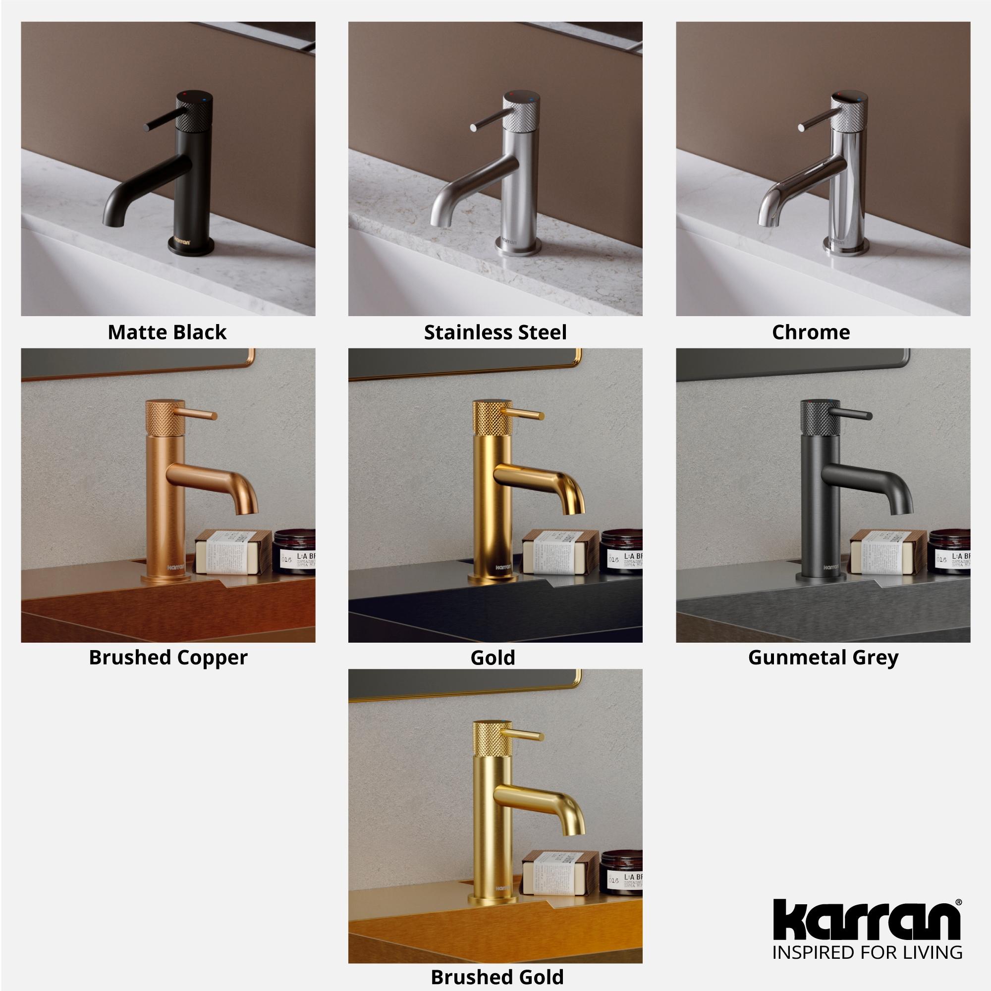 Karran Usa Kbf460 Tryst 1.2 GPM Single Hole Bathroom Faucet - Stainless Steel