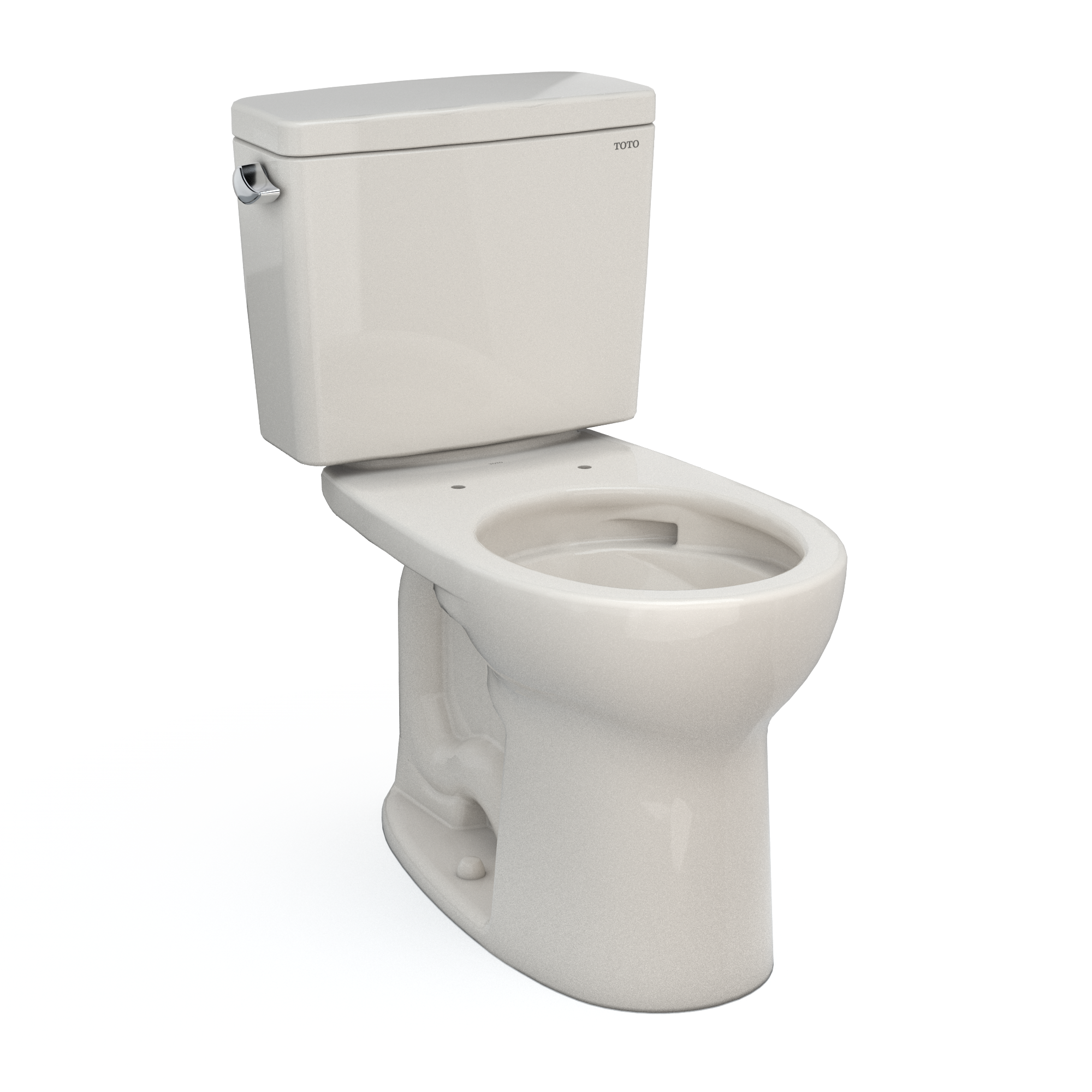 Drake® 1.6 GPF Round Two-Piece Toilet with Tornado Flush (Seat Not Included)