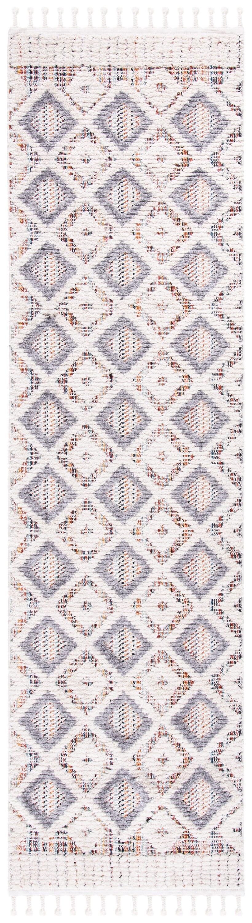 Marrakesh MRK523 Power Loomed Runner Rug - Grey/Multi - 2'2"x10' - Safavieh.