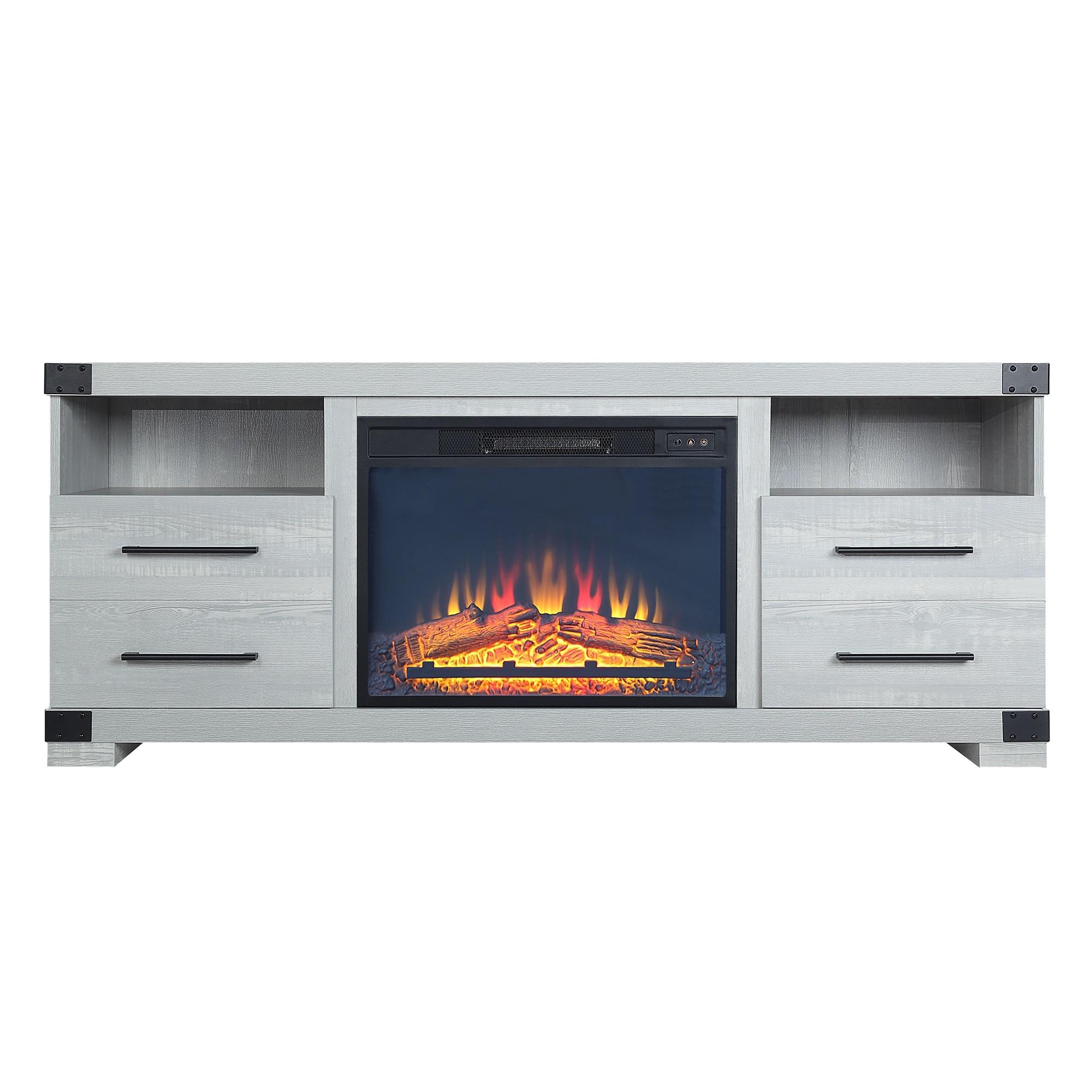 Richmond 60" Fireplace with 2 Drawers and 2 Shelves