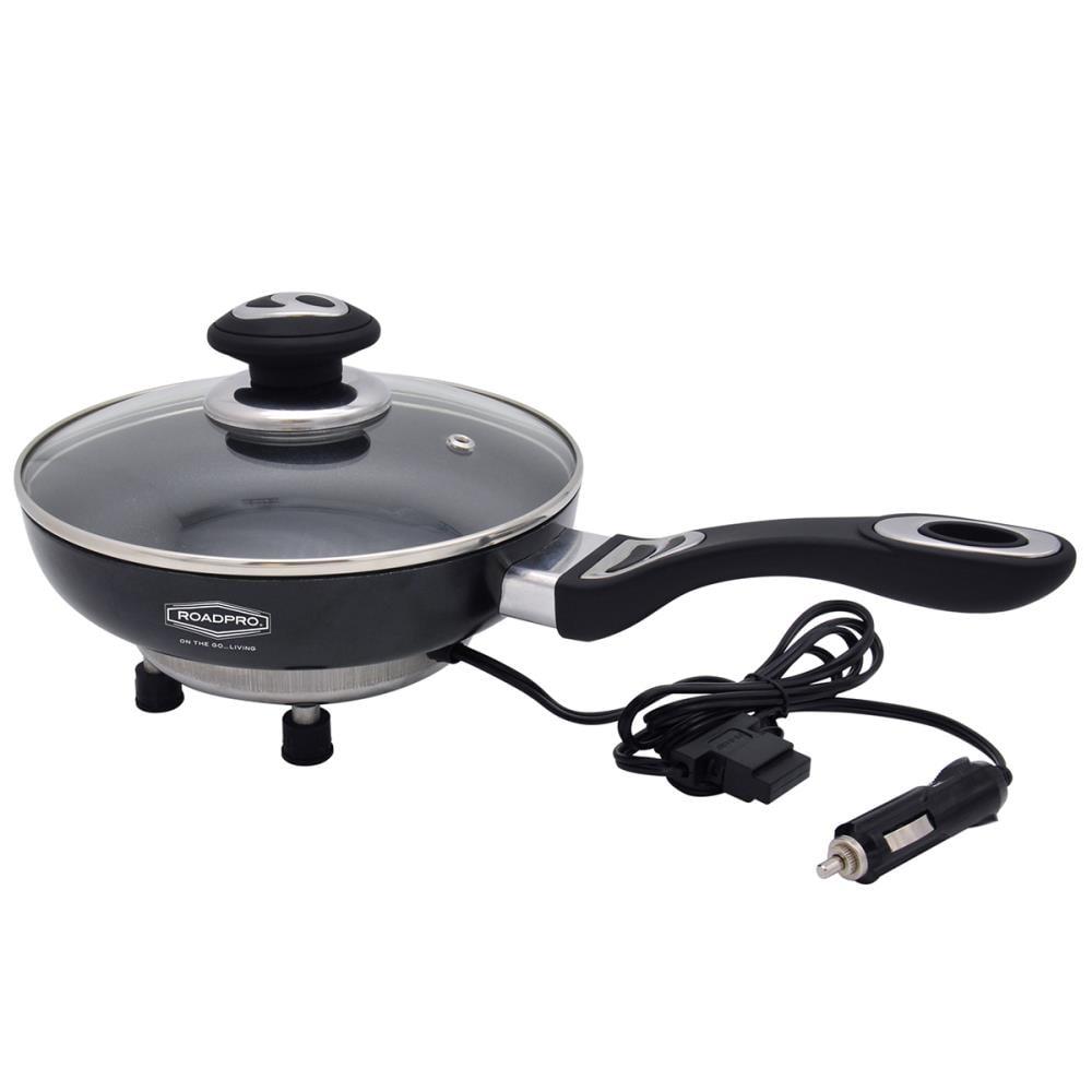 RoadPro 12 Volt Portable Electric Cooking Frying Pan w/ Non-Stick Surfaces